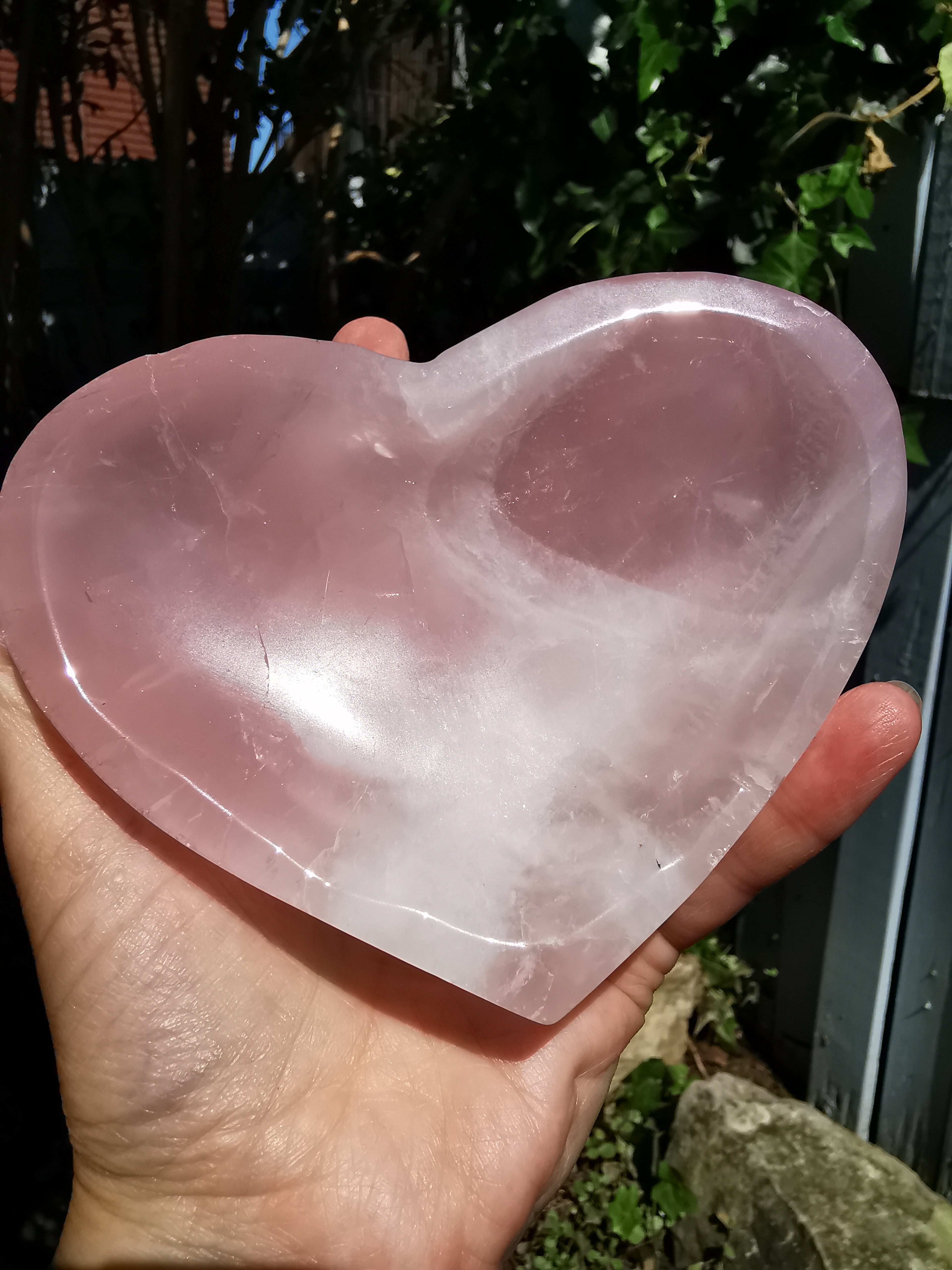 Rose Quartz Heart Shaped Dish