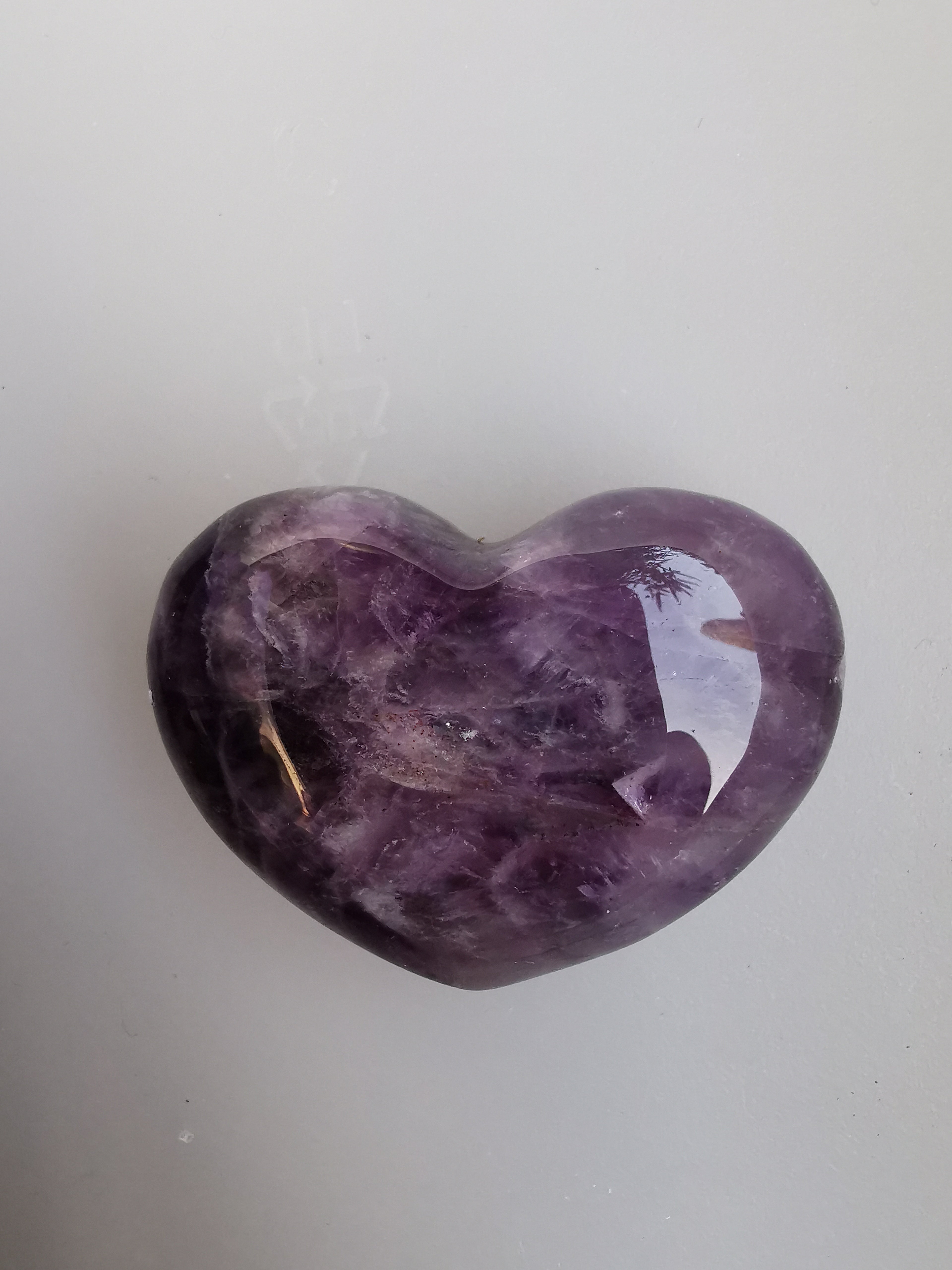 Amethyst Heart - 4cm (width)