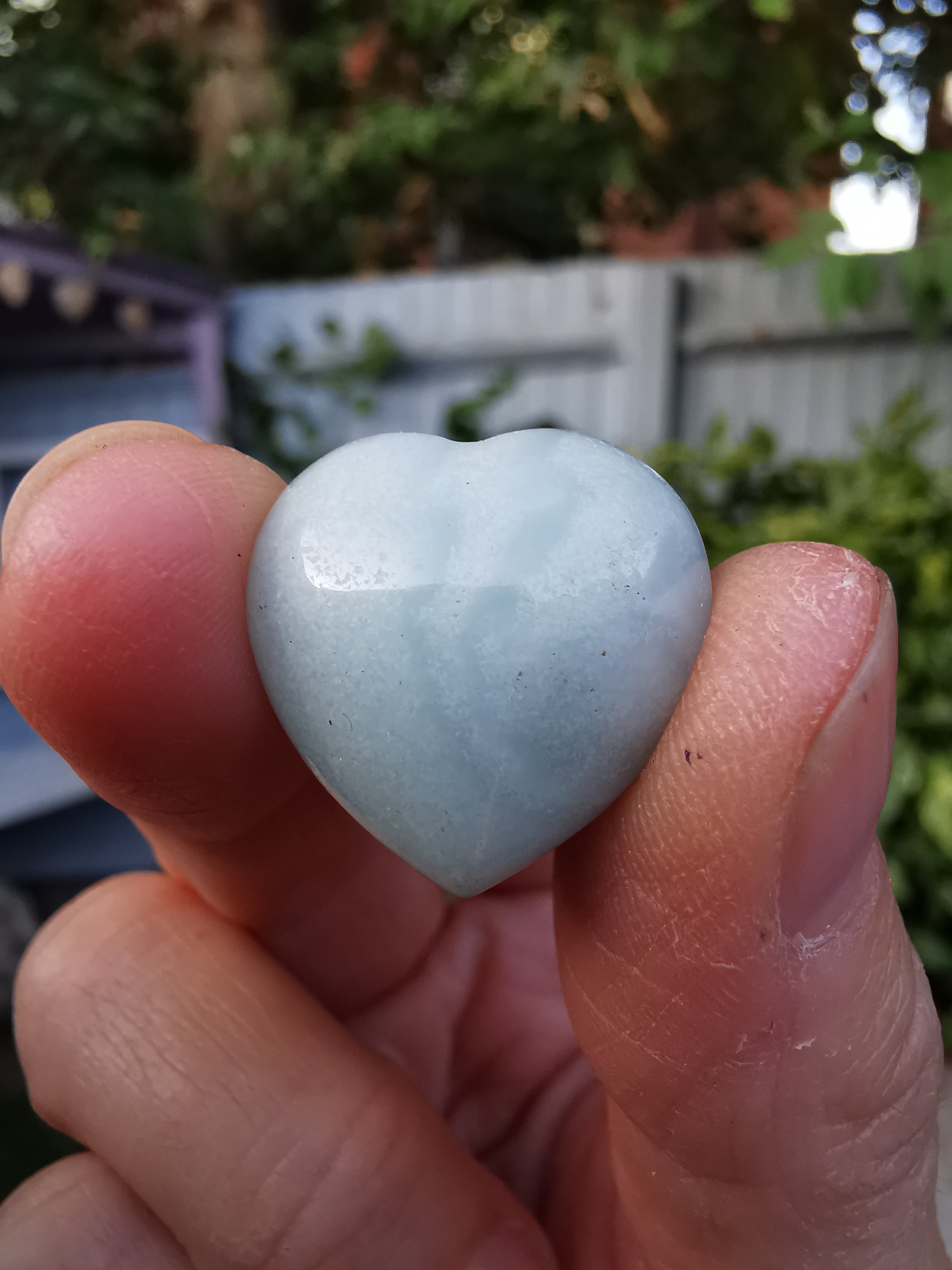 Amazonite Heart - 2cm (width)