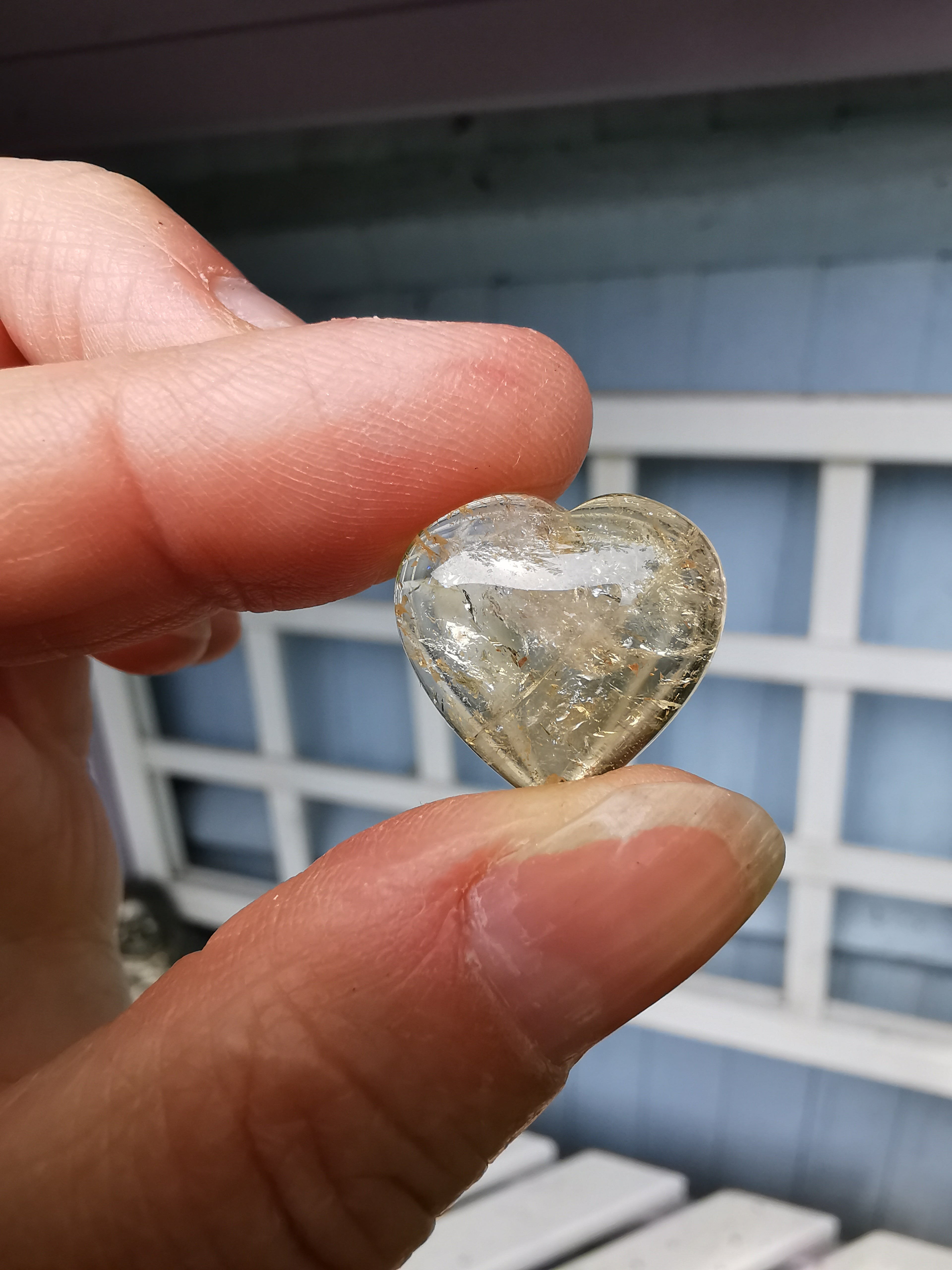 Citrine Heart - 1.7cm (width)