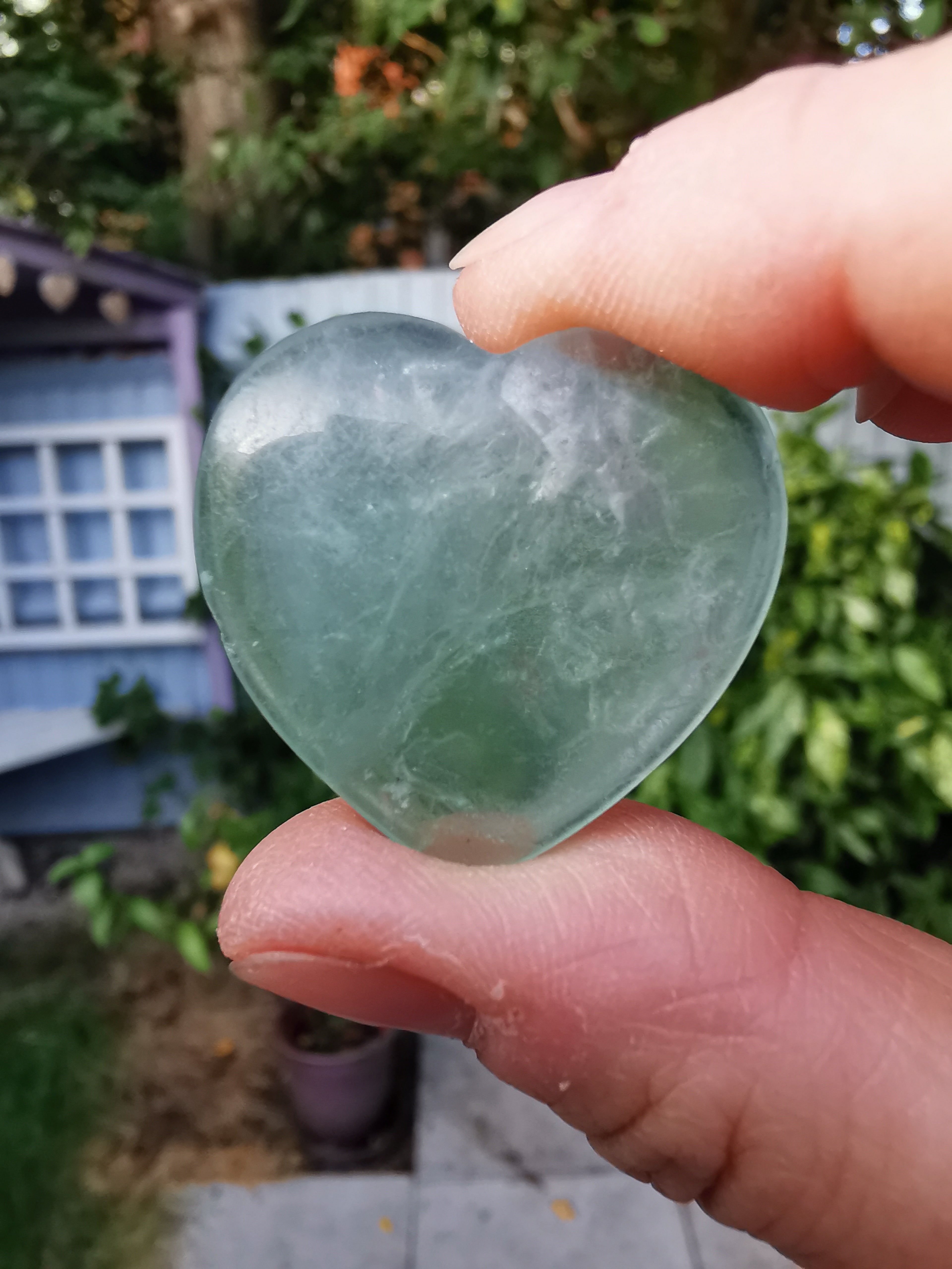 Fluorite Heart  - 3cm (width)