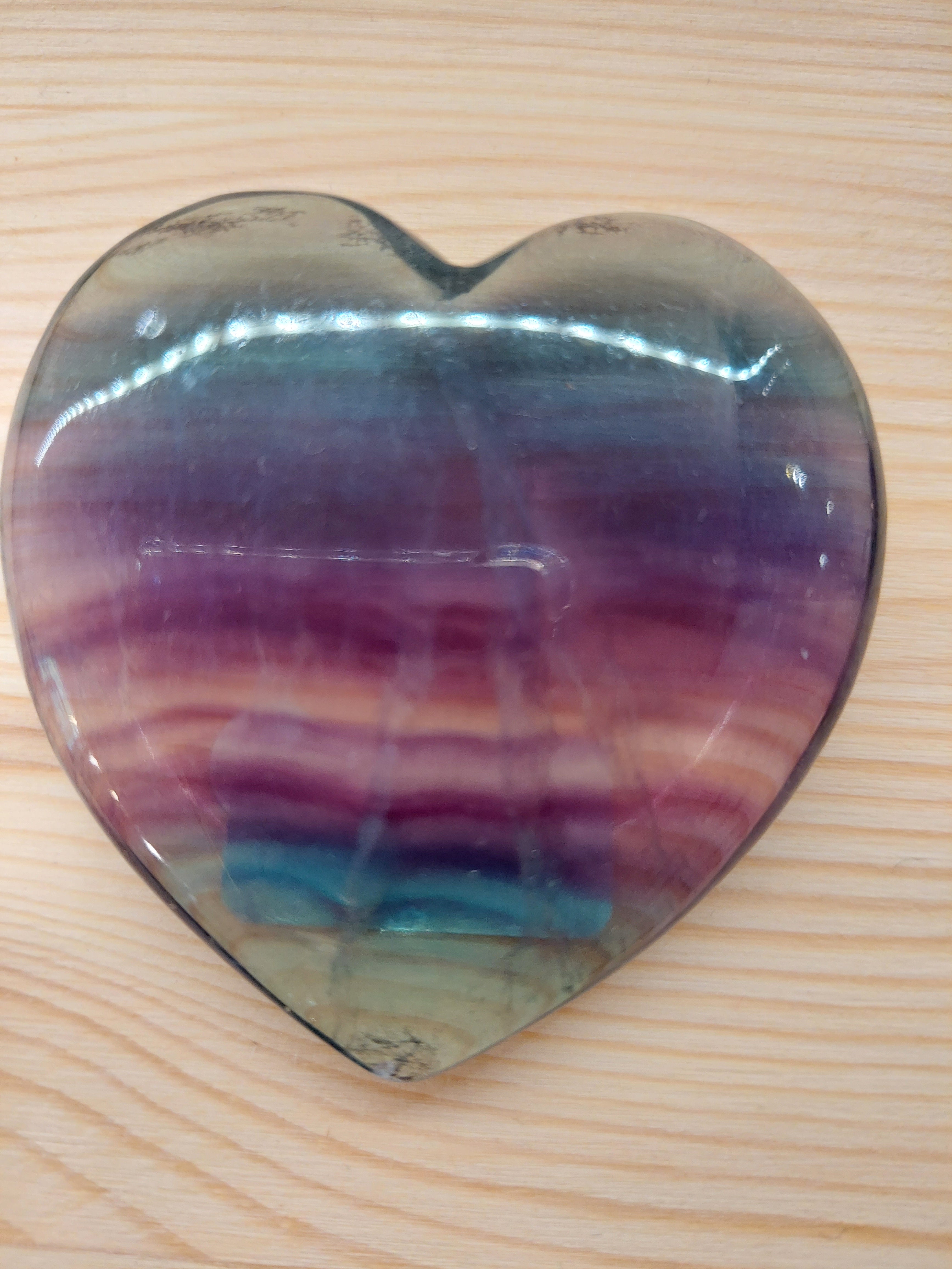 Fluorite Heart - 6cm (width)