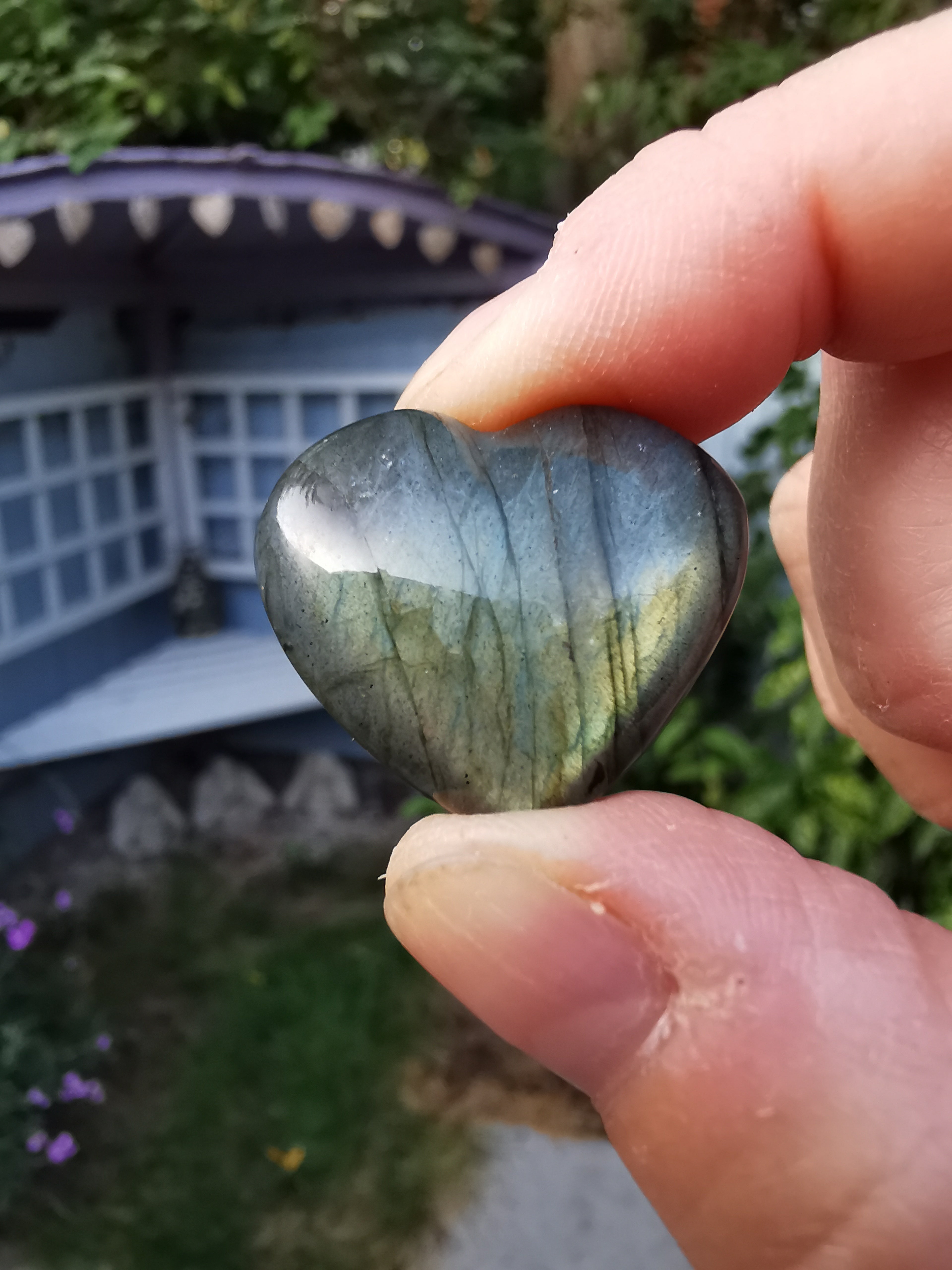 Labradorite Heart - 2.8cm (width)