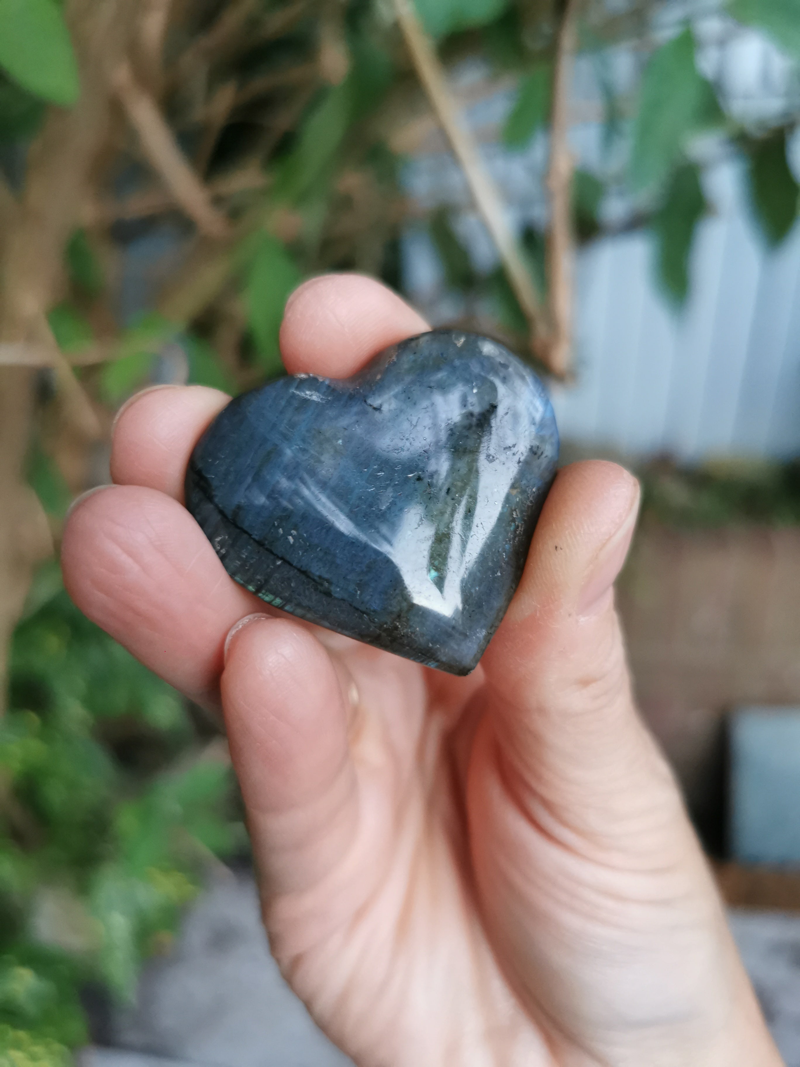 Labradorite Heart - 4cm (width)