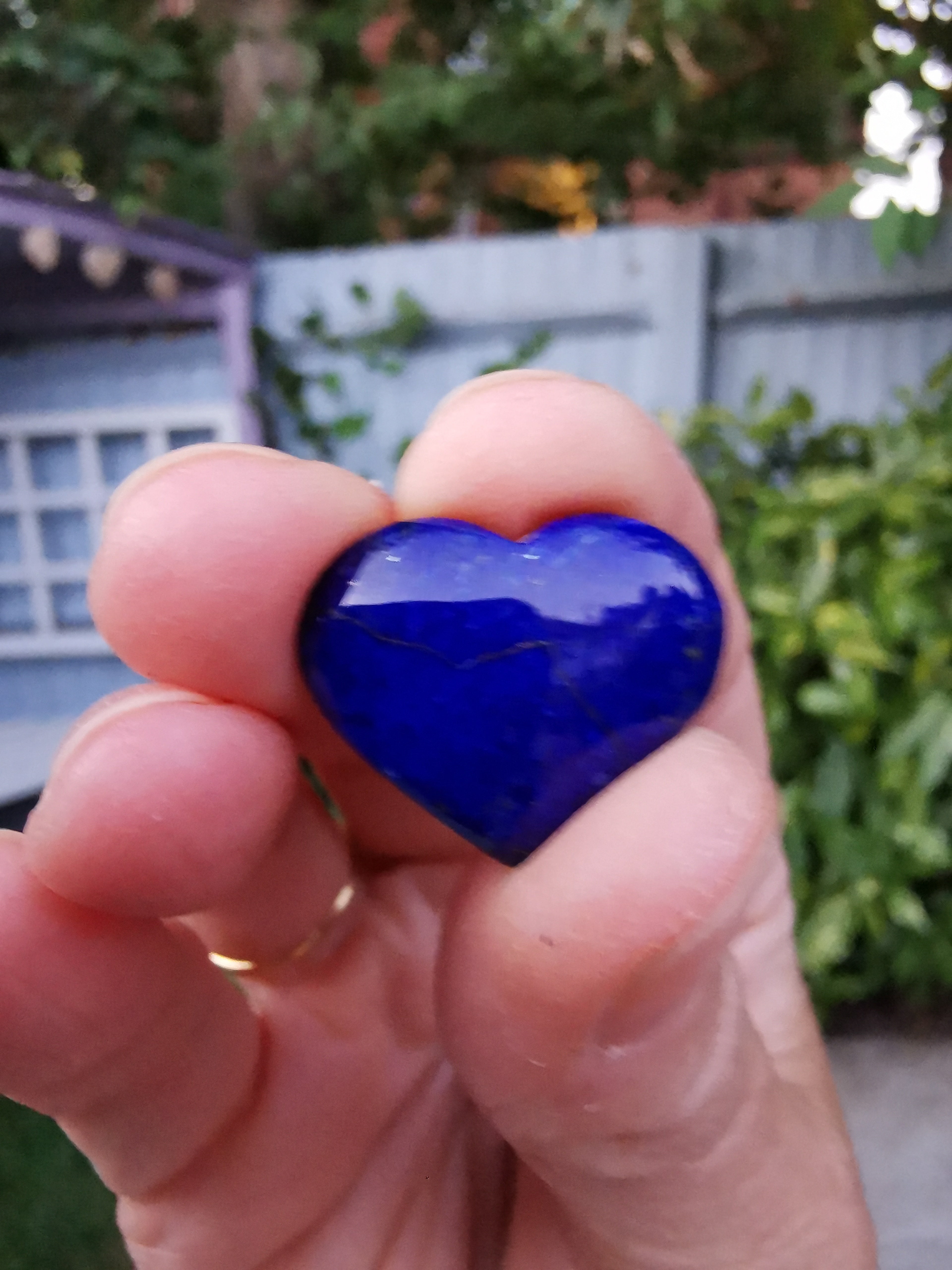 Lapis Lazuli Cabochon Heart - 2.2cm (width)