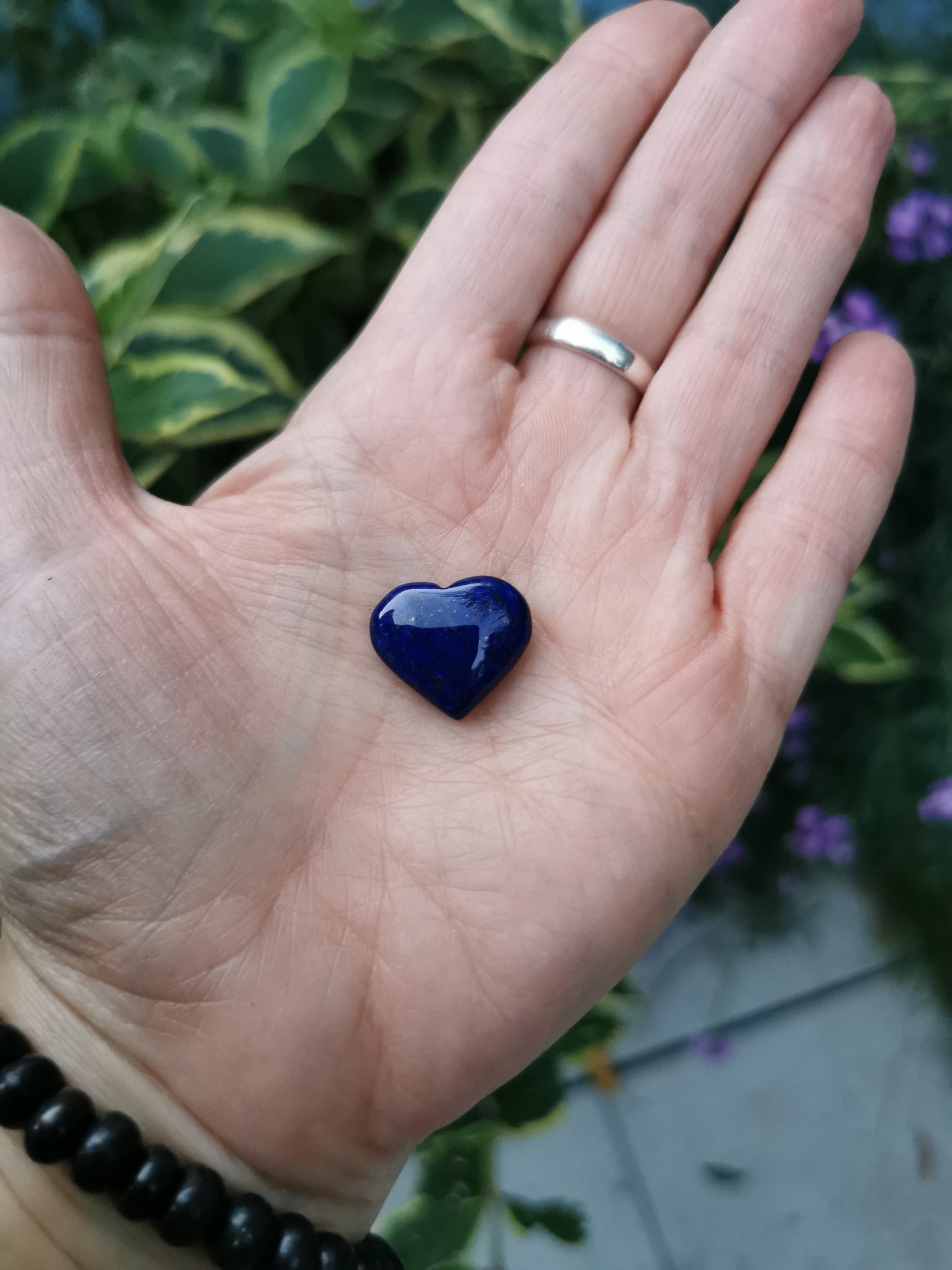 Lapis Lazuli Heart - 1.8cm (width)