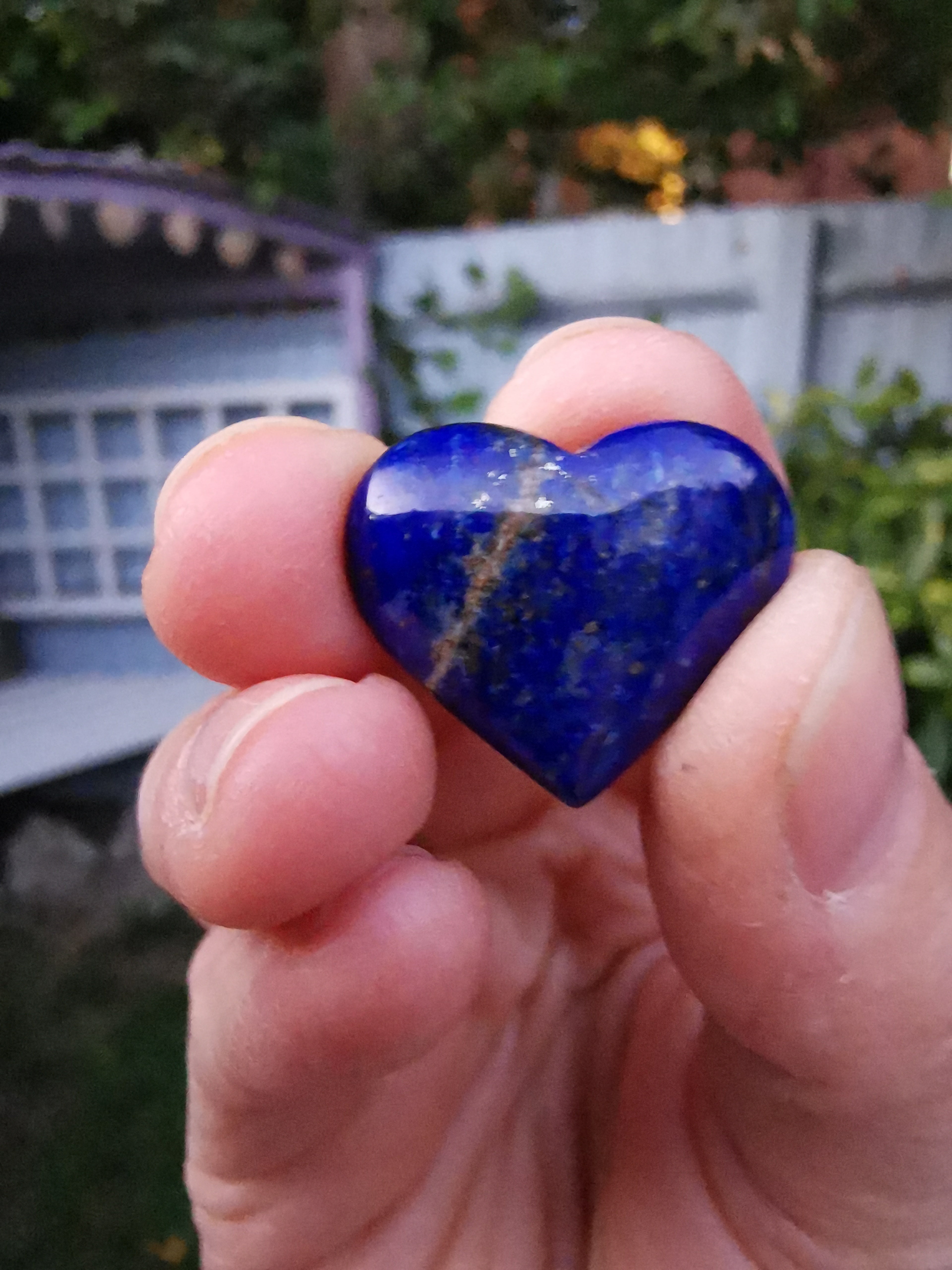 Lapis Lazuli Heart - 2.2cm (width)