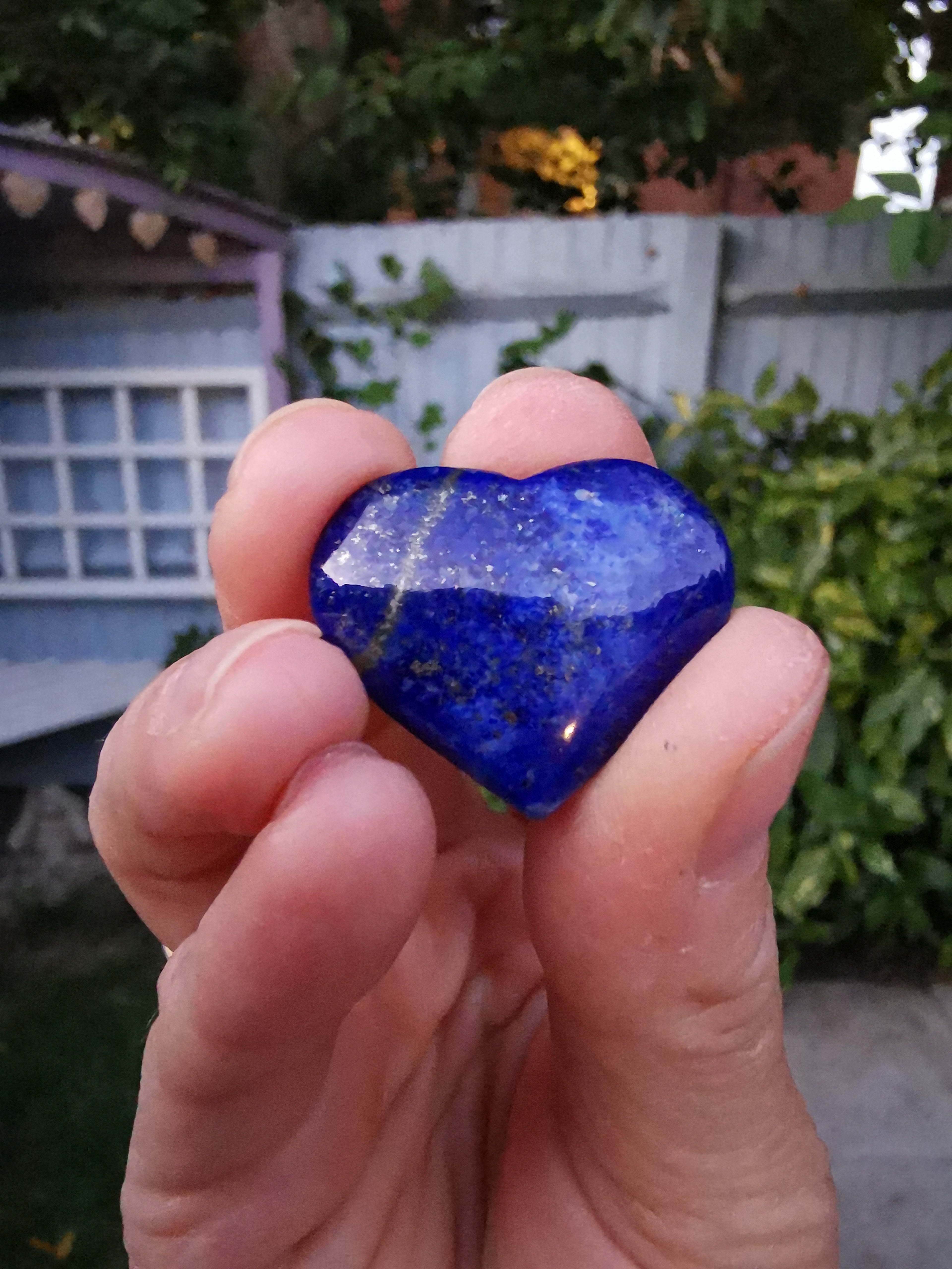 Lapis Lazuli Heart - 2.6cm (width)