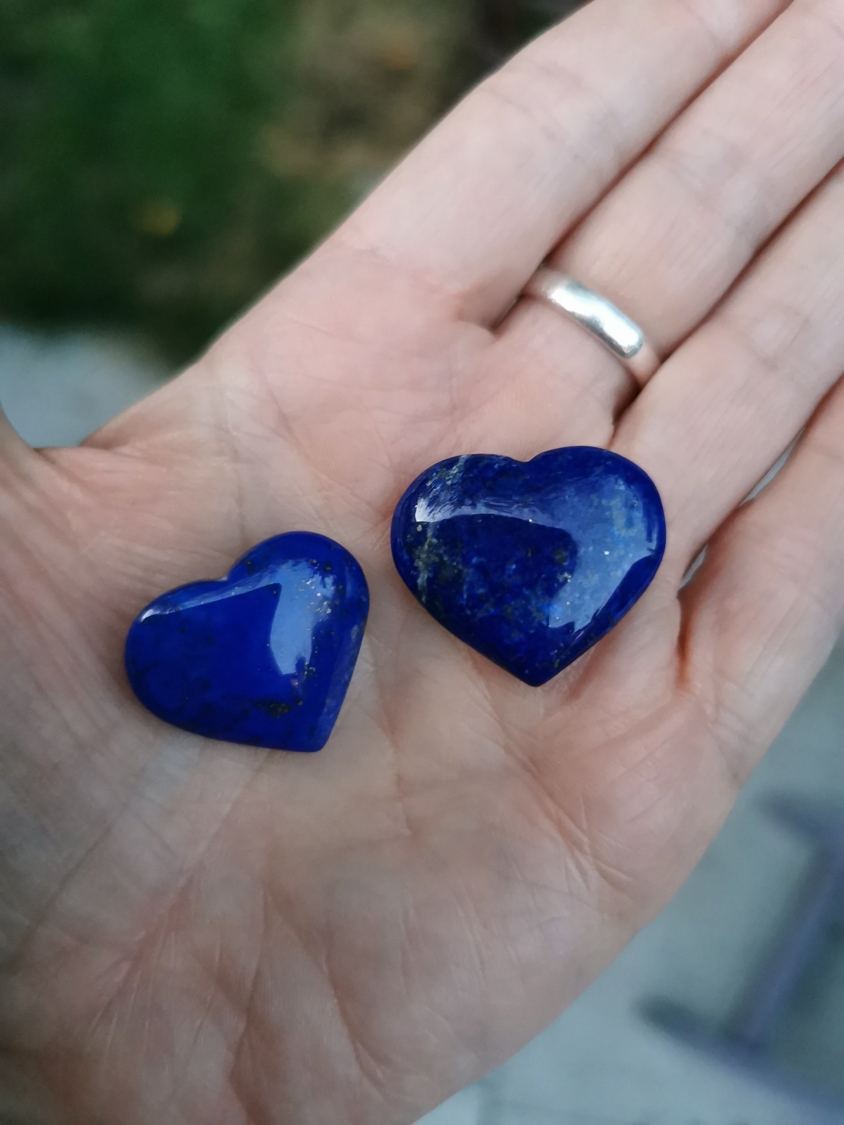 Lapis Lazuli Heart - 2.5cm (width)