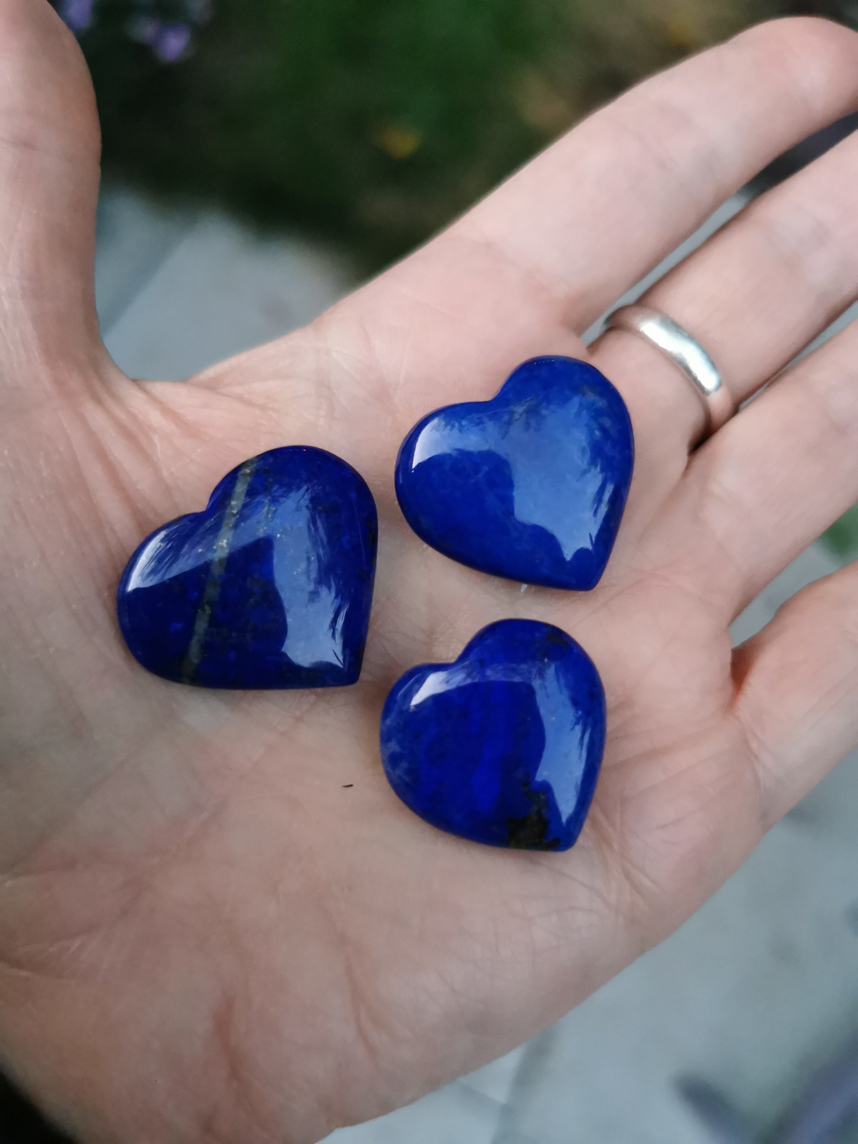 Lapis Lazuli Heart - 2.5cm (width)
