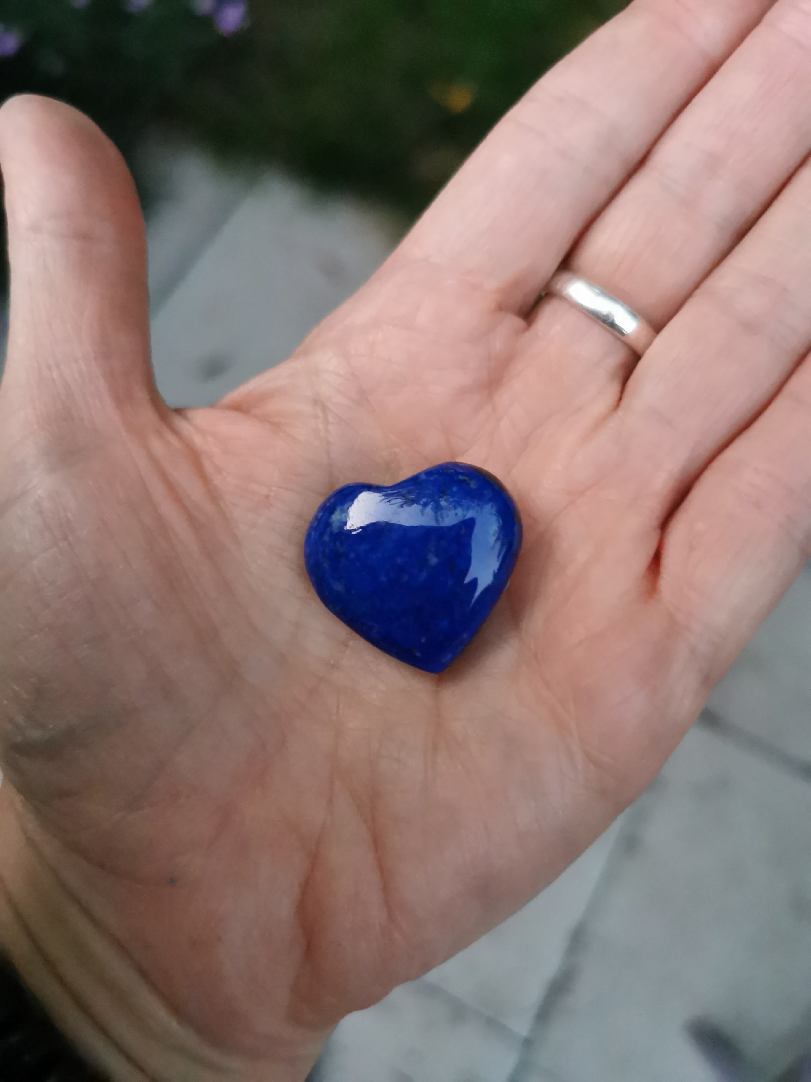 Lapis Lazuli Heart - 2.75cm (width)