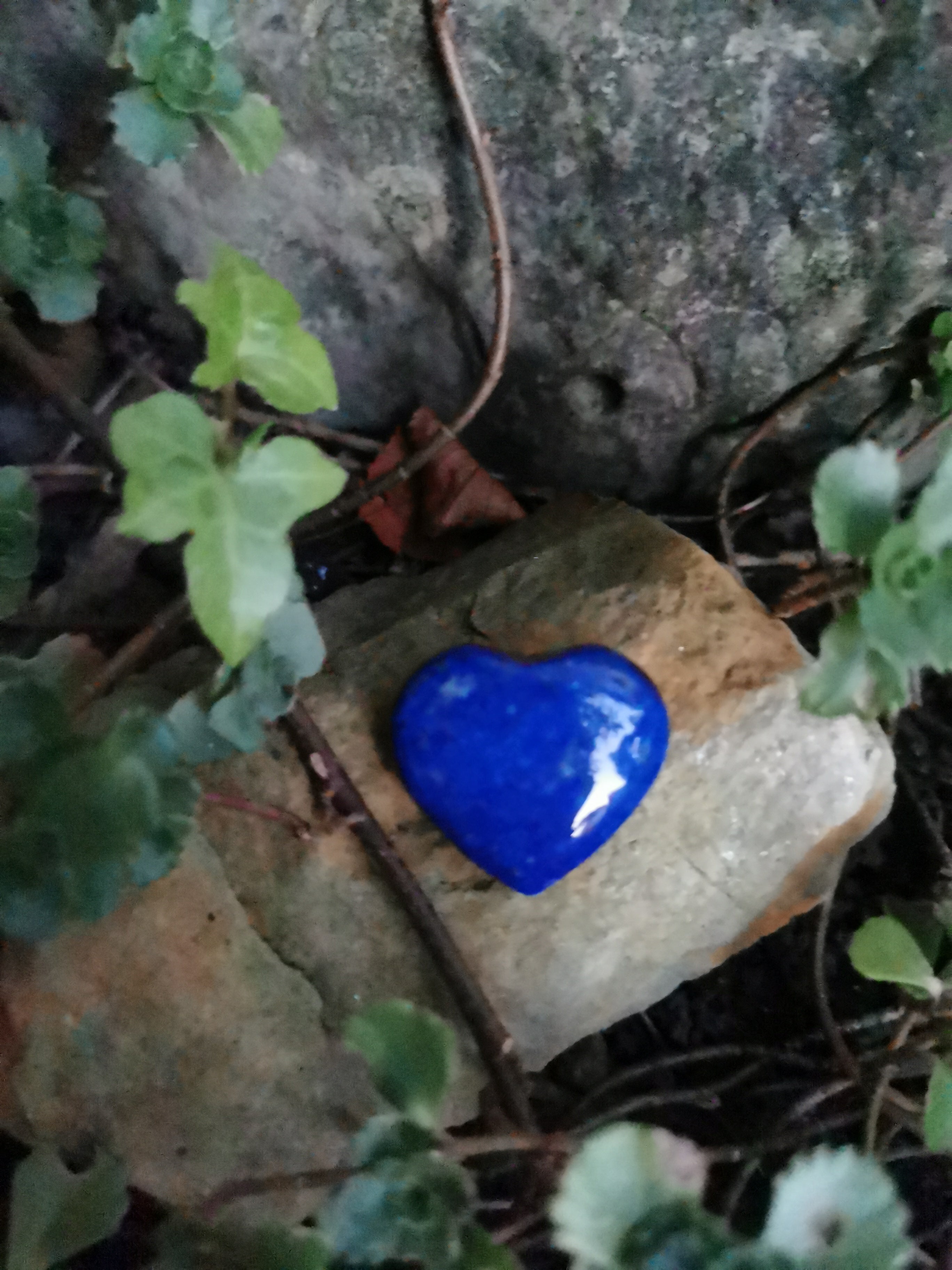 Lapis Lazuli Heart - 2.75cm (width)