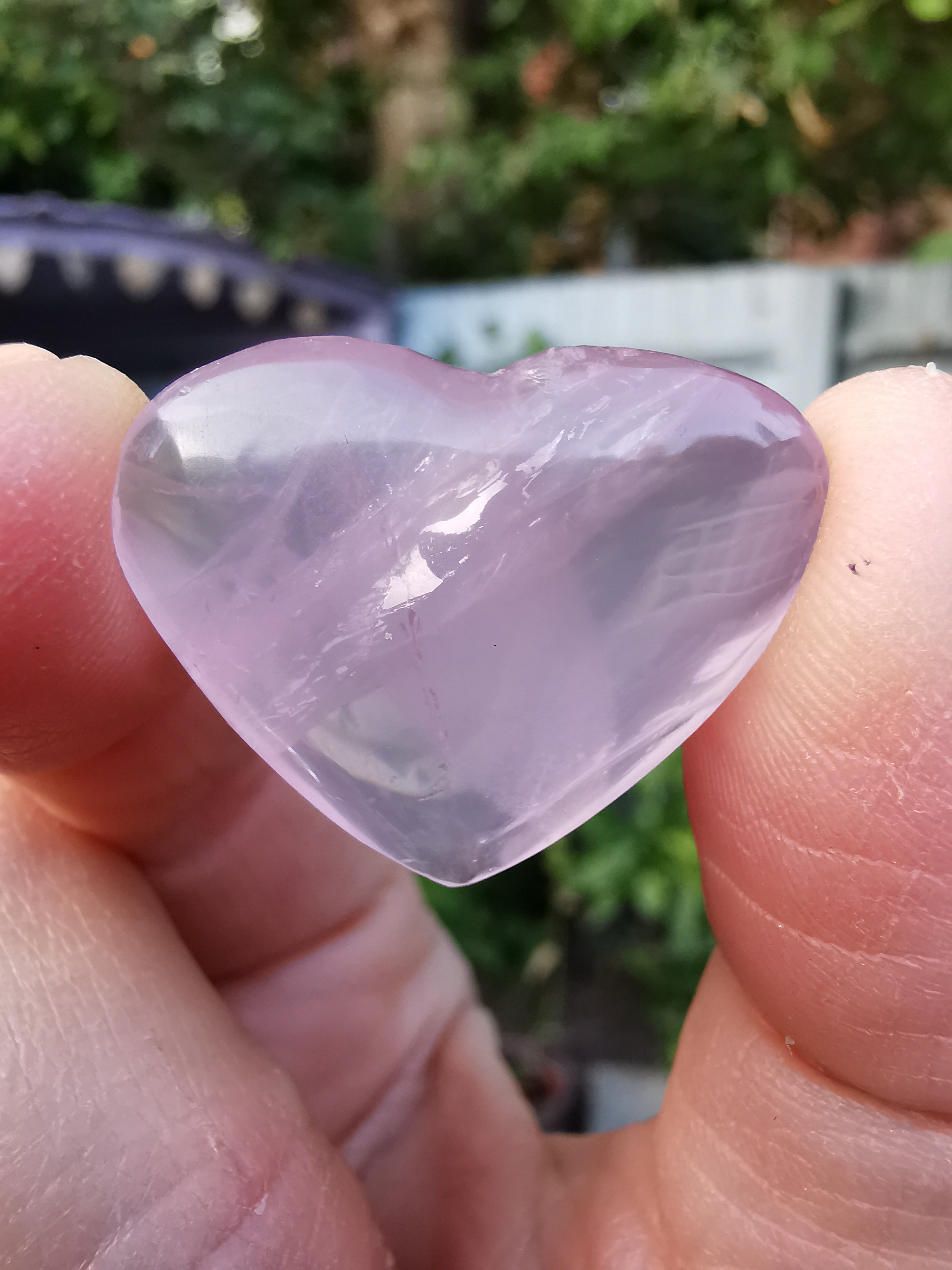 Rose Quartz Heart - 2.7cm (width)