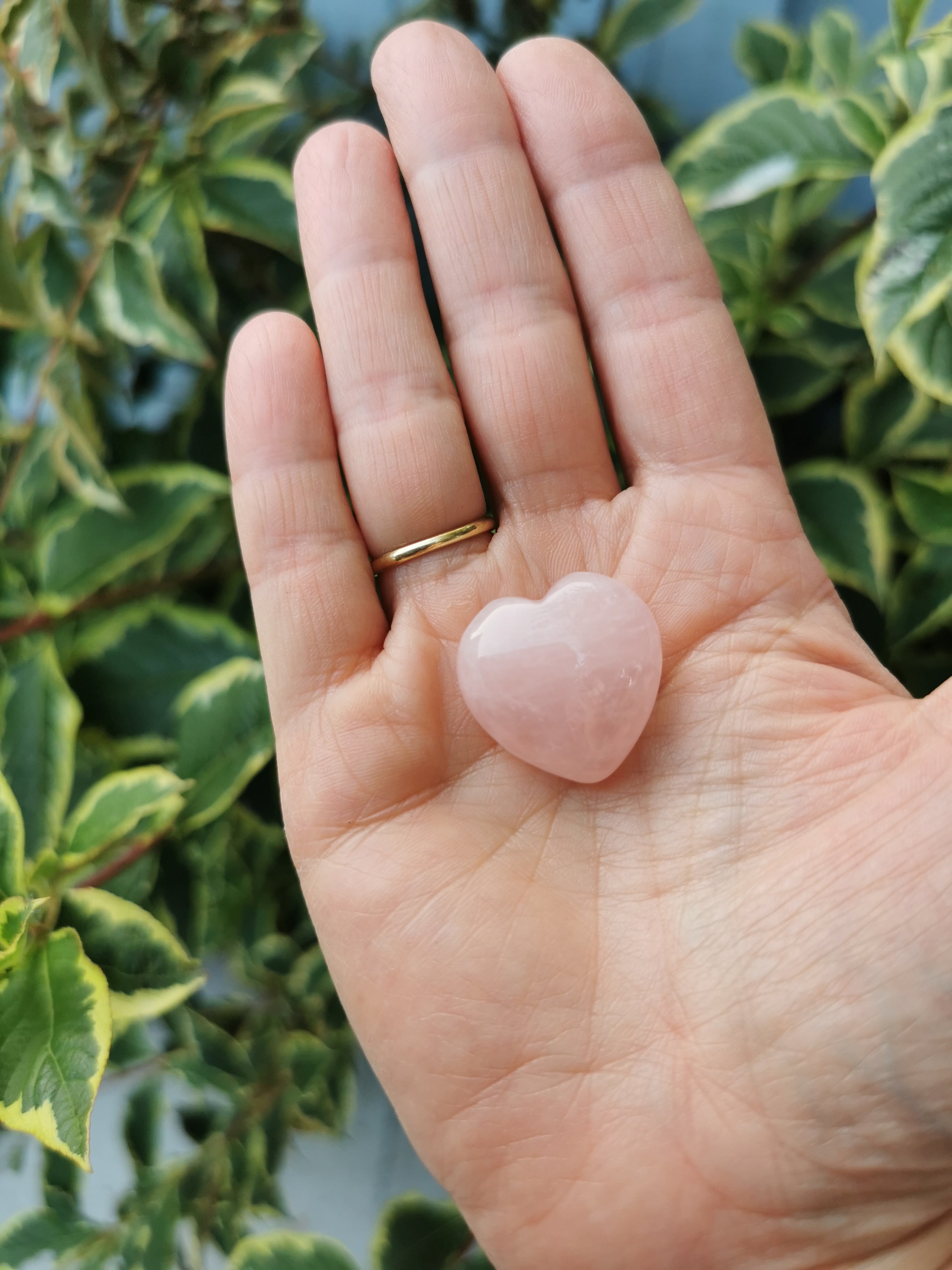 Rose Quartz Heart - 2.5cm (width)
