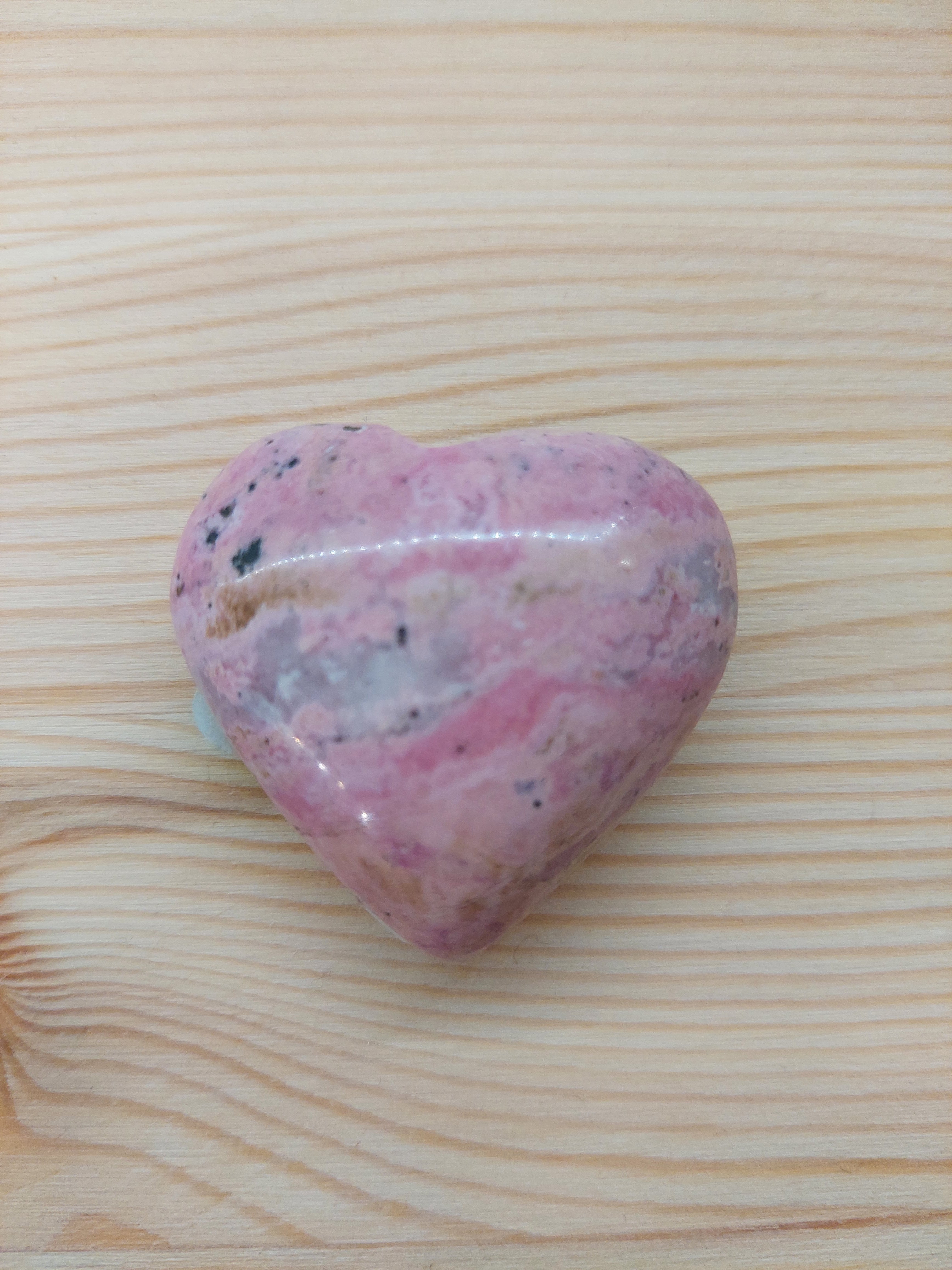 Rhodonite Heart - 4.2cm (width)