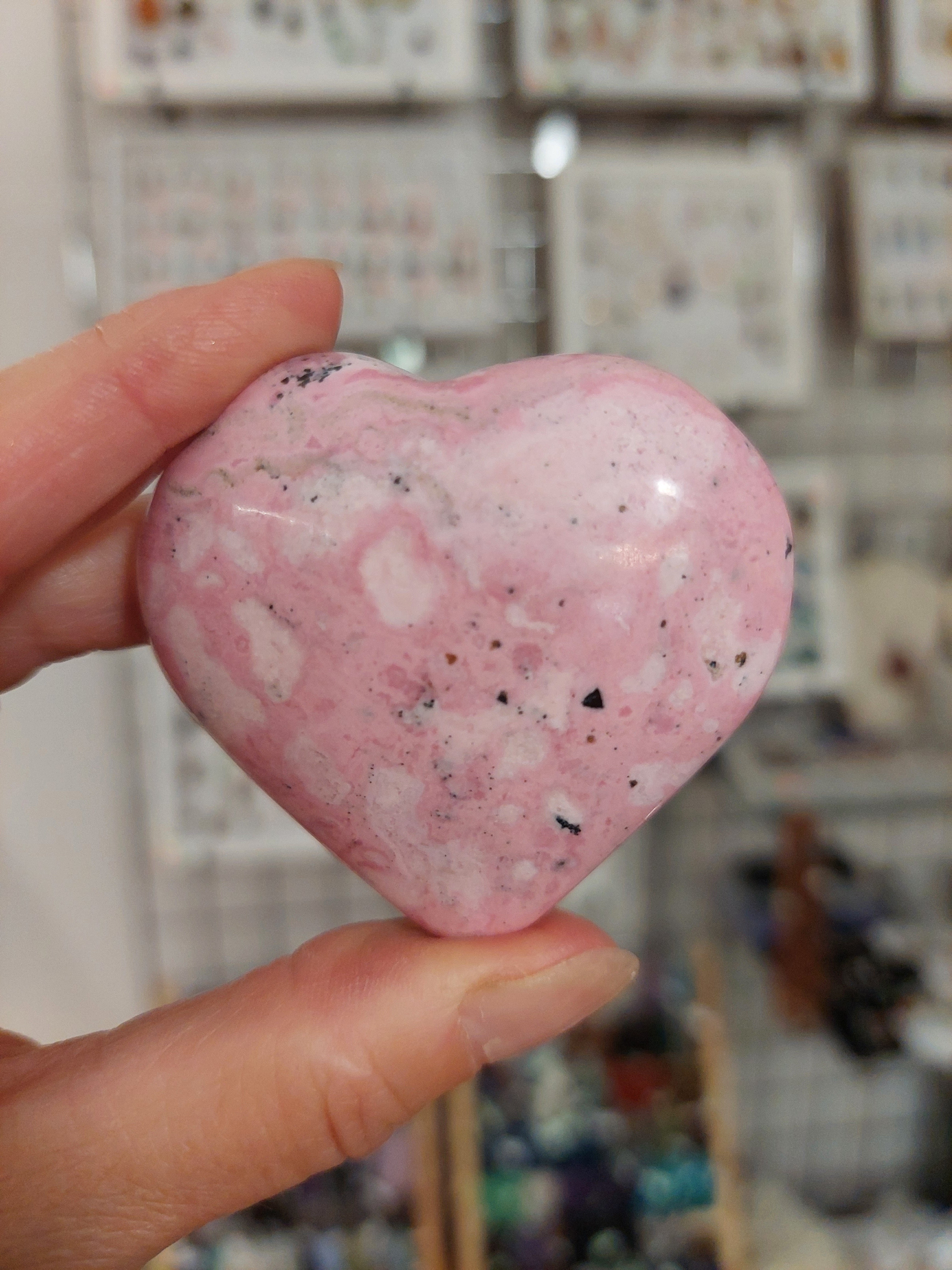 Rhodonite Heart - 5.5cm (width)