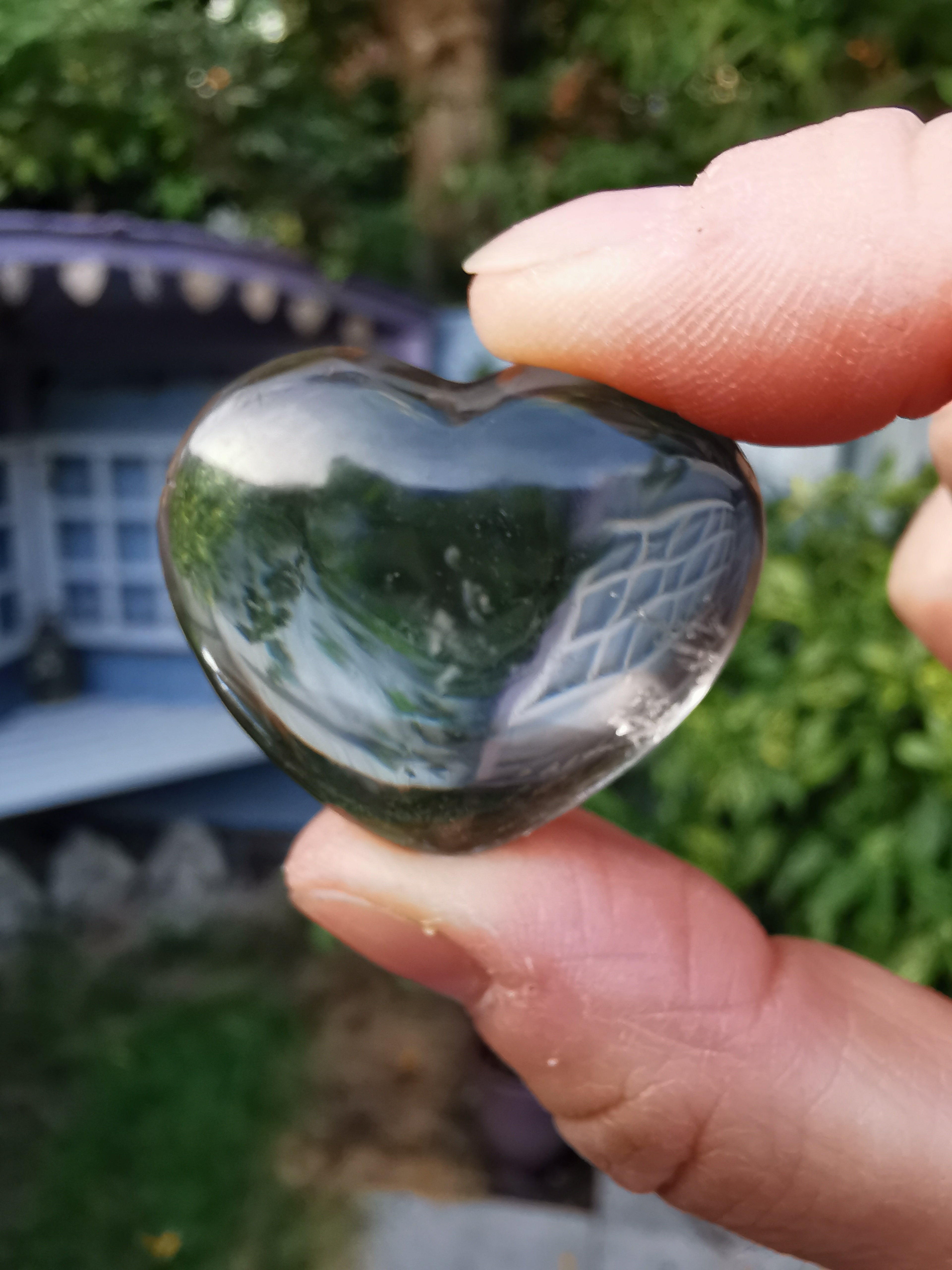 Smoky Quartz Heart - 3.25cm (width)
