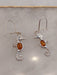 Oval Cognac Amber Stone set in Seahorse shaped Sterling Silver