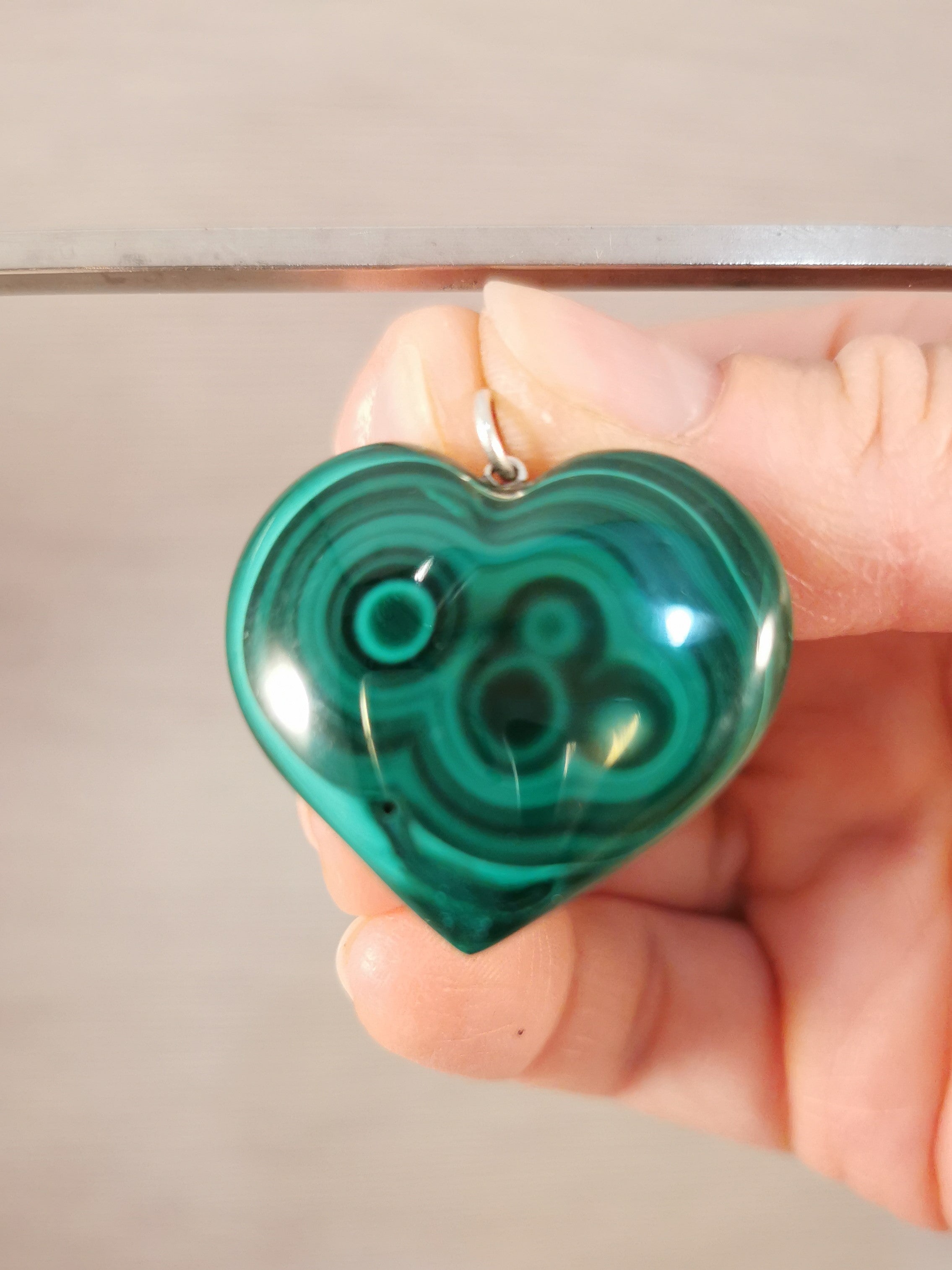 Malachite Heart Pendant