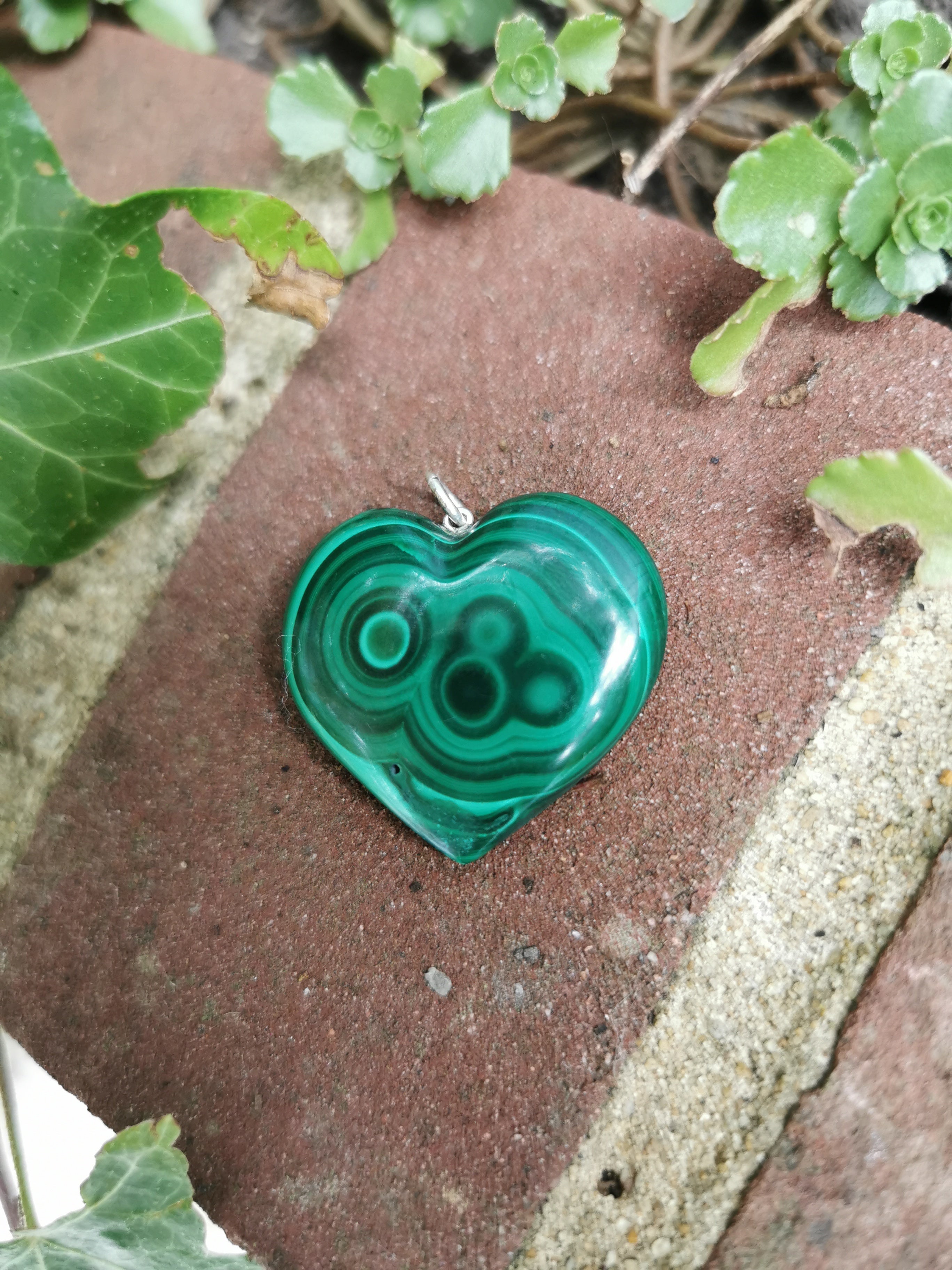 Malachite Heart Pendant