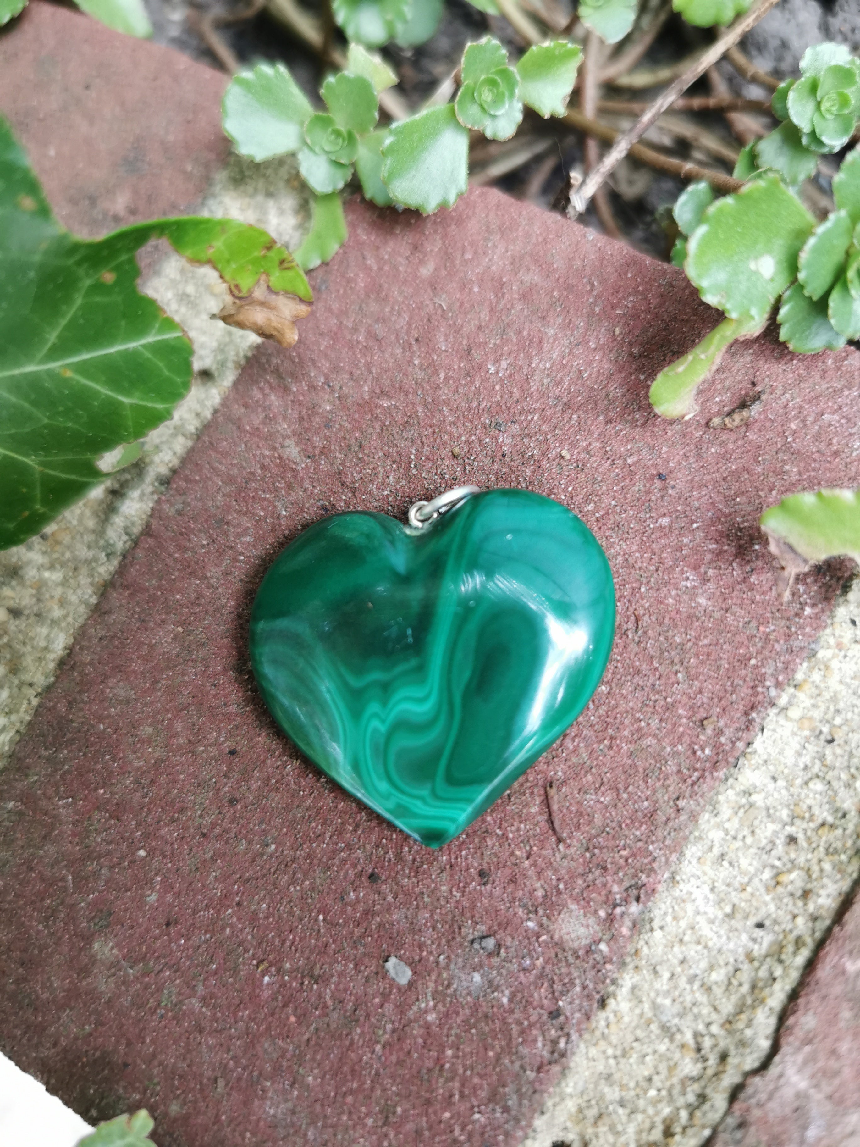 Malachite Heart Pendant