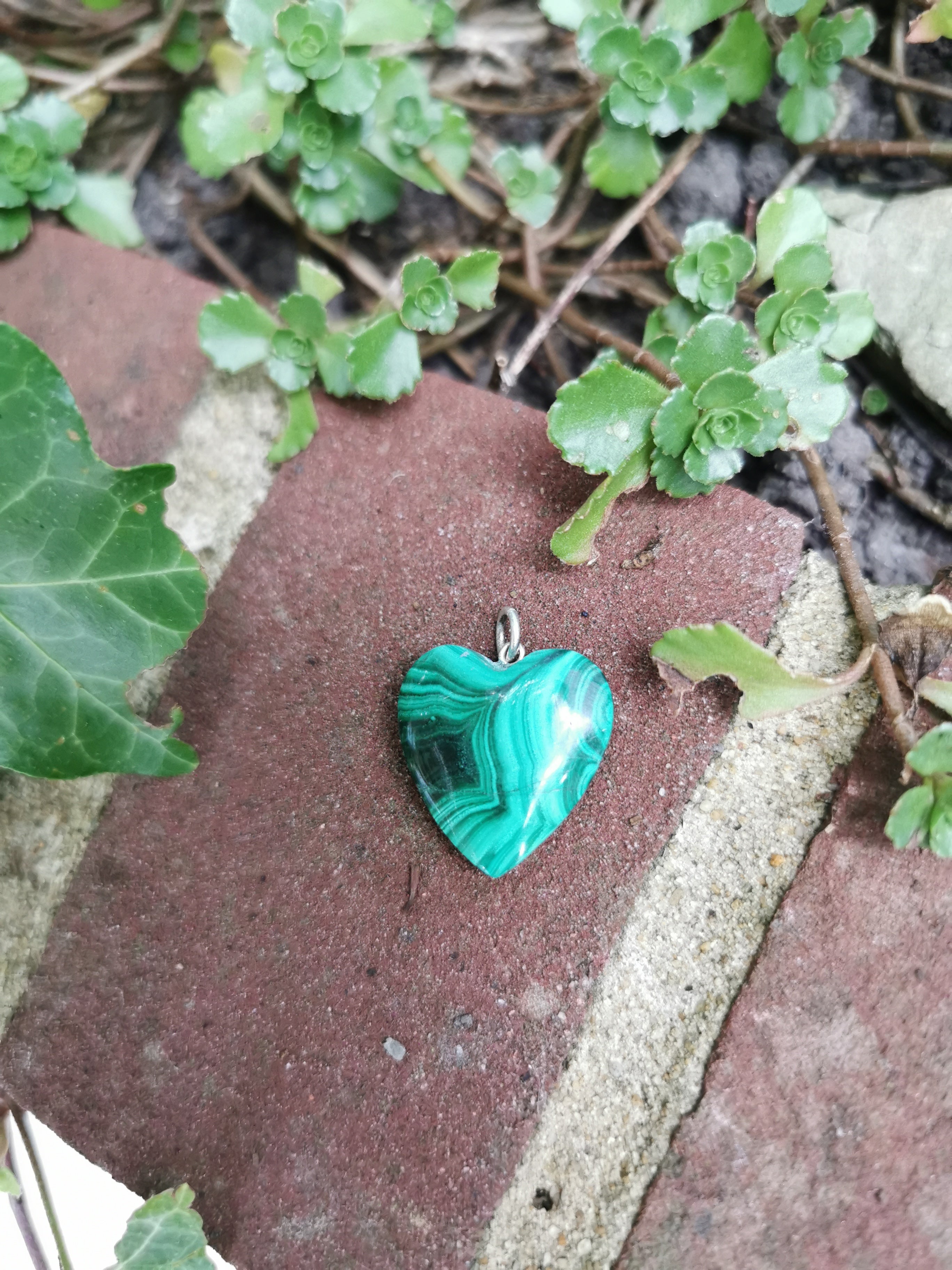 Malachite Heart Pendant