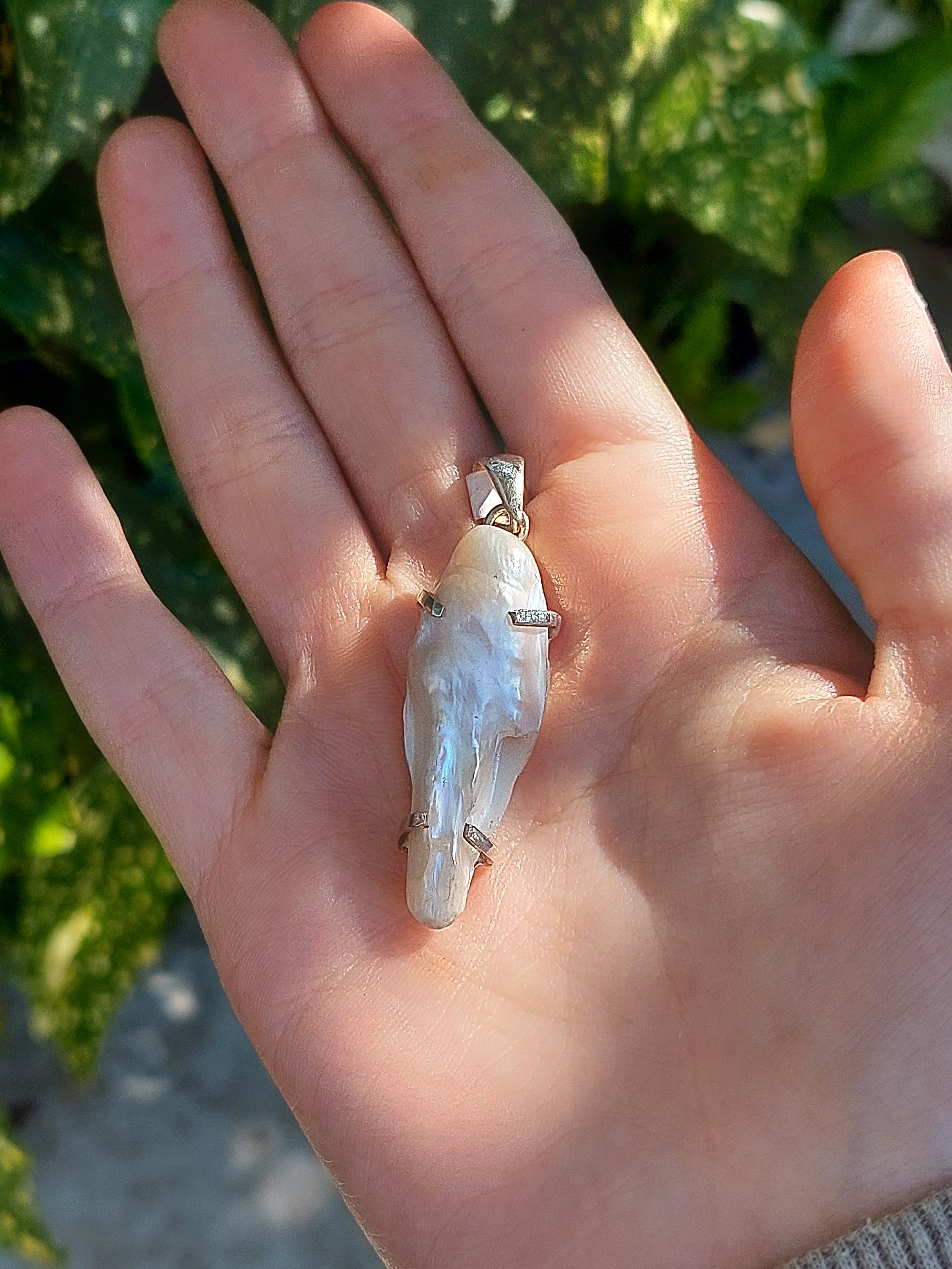 Mother of Pearl Pendant - 925 Sterling Silver