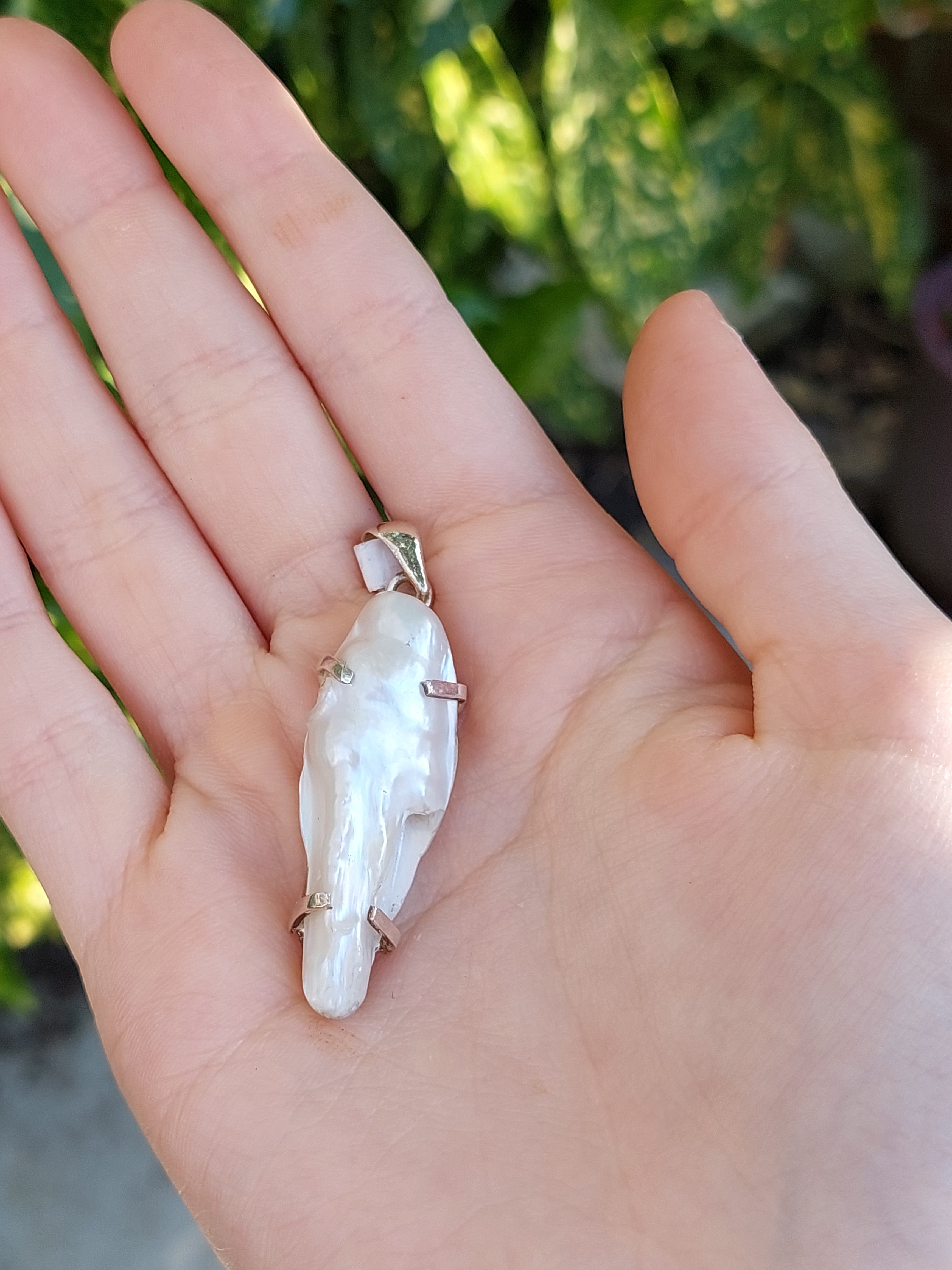 Mother of Pearl Pendant - 925 Sterling Silver