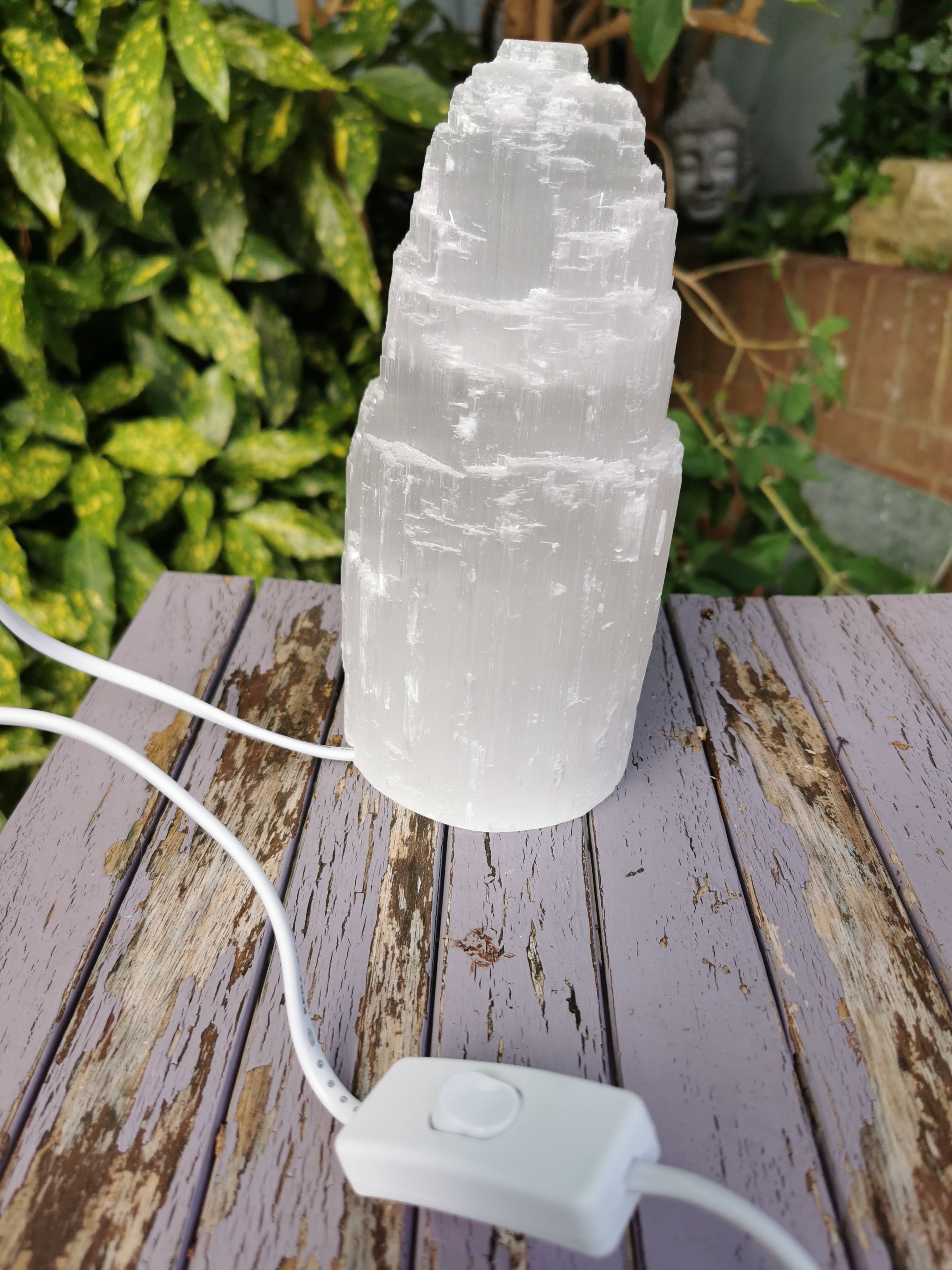 Selenite Lamp - 20cm