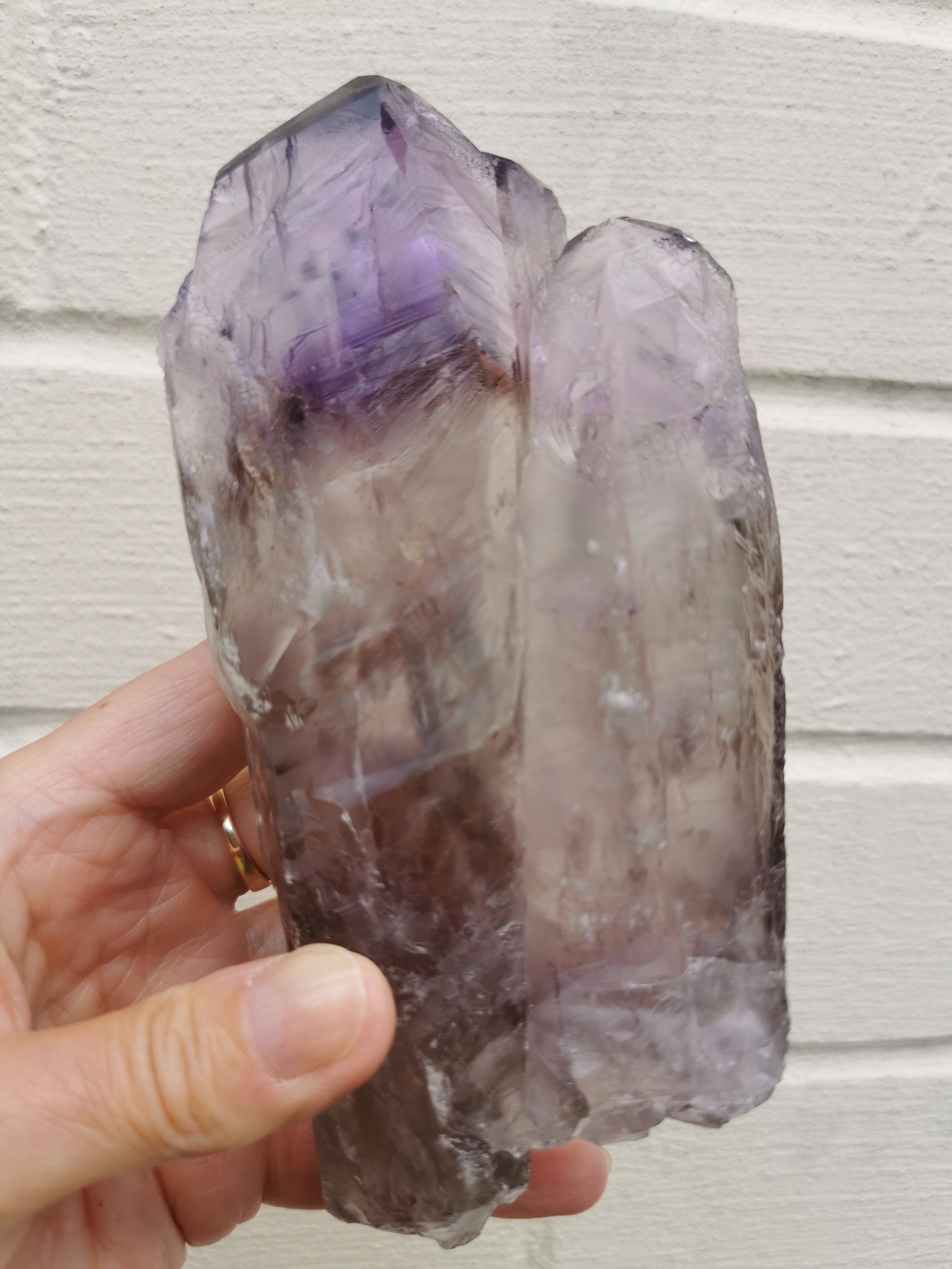 Amethyst Natural Points - Soulmate Crystal - Tantric Twin