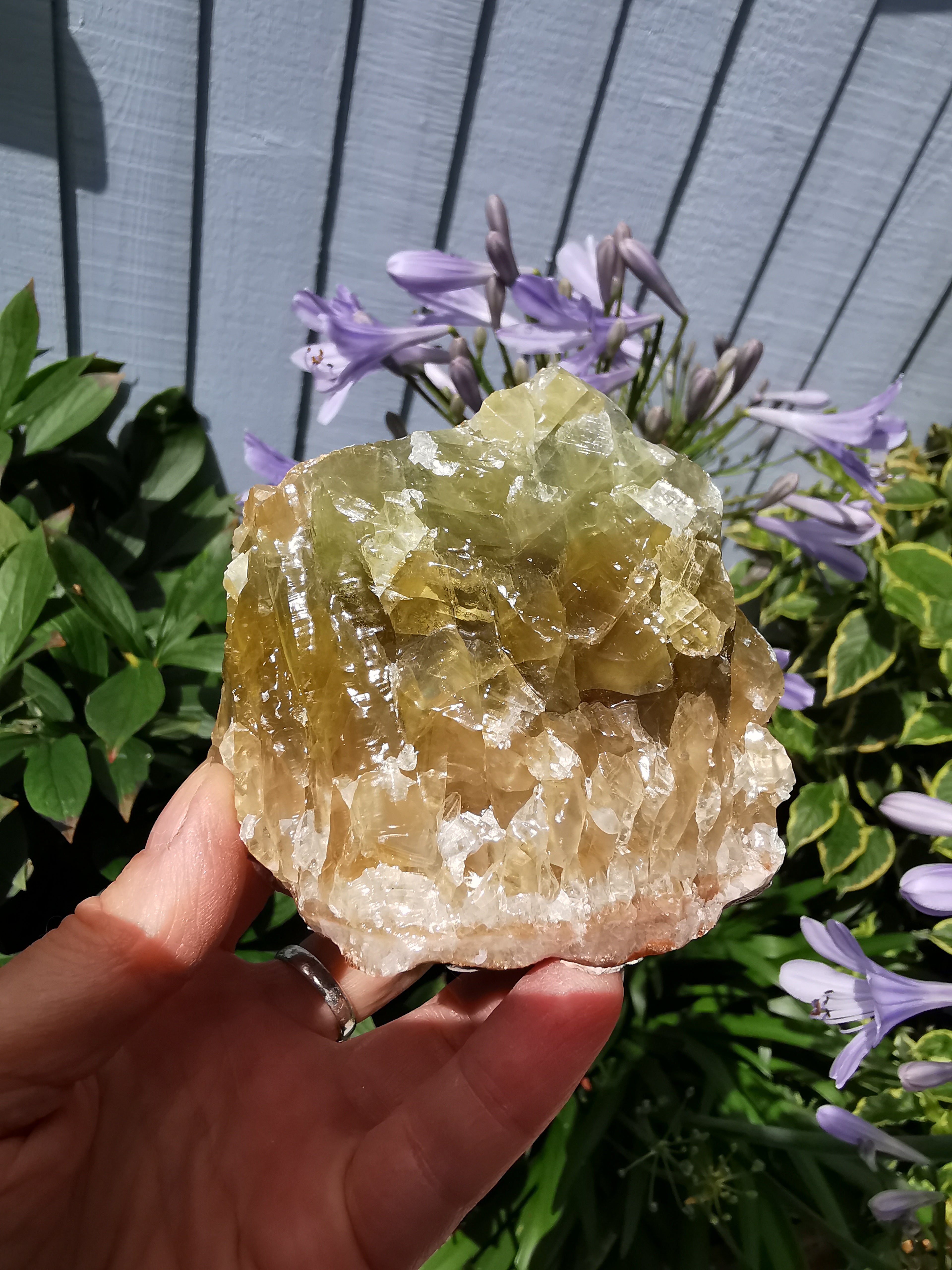 Natural Green Calcite