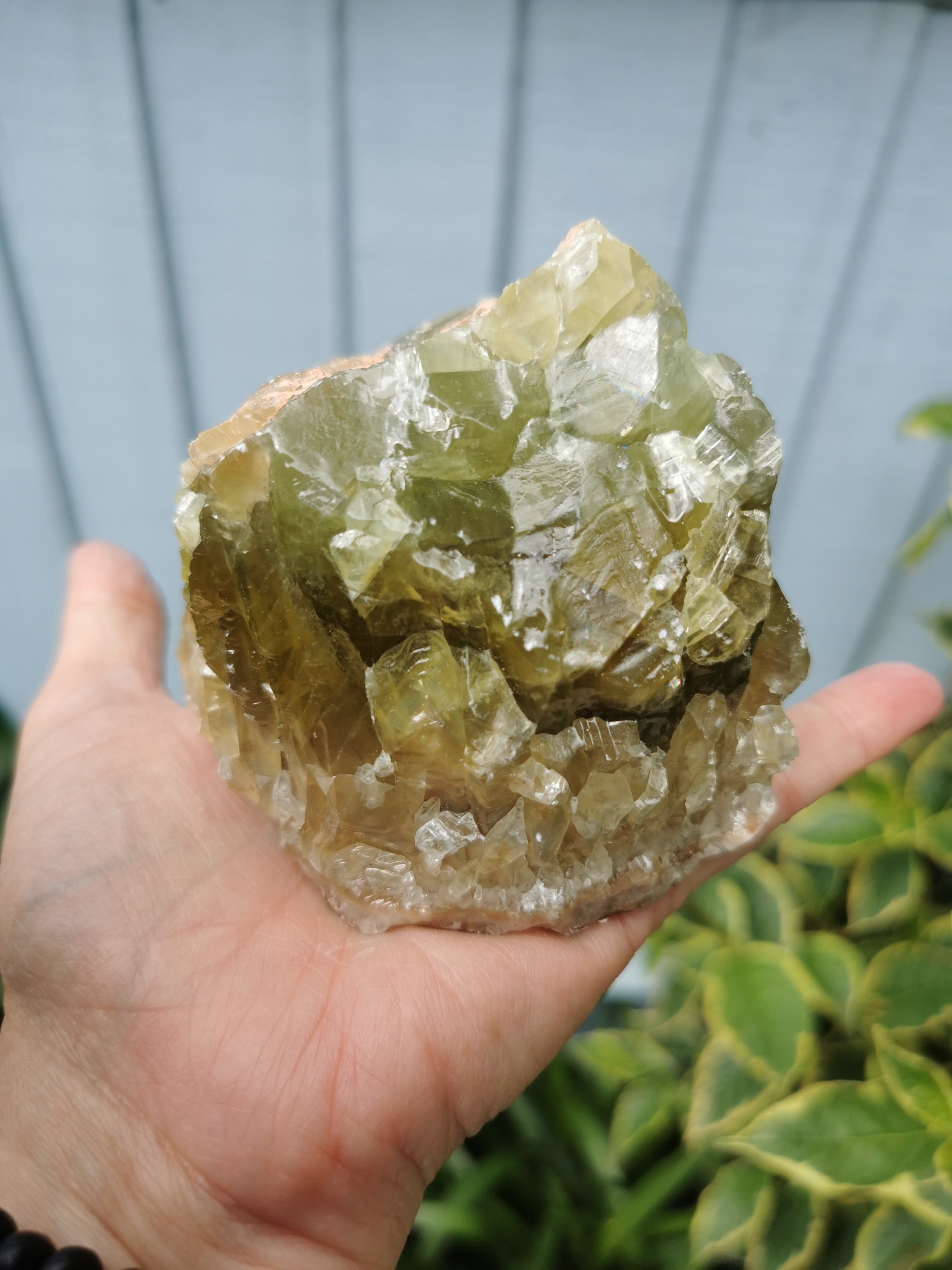 Natural Green Calcite