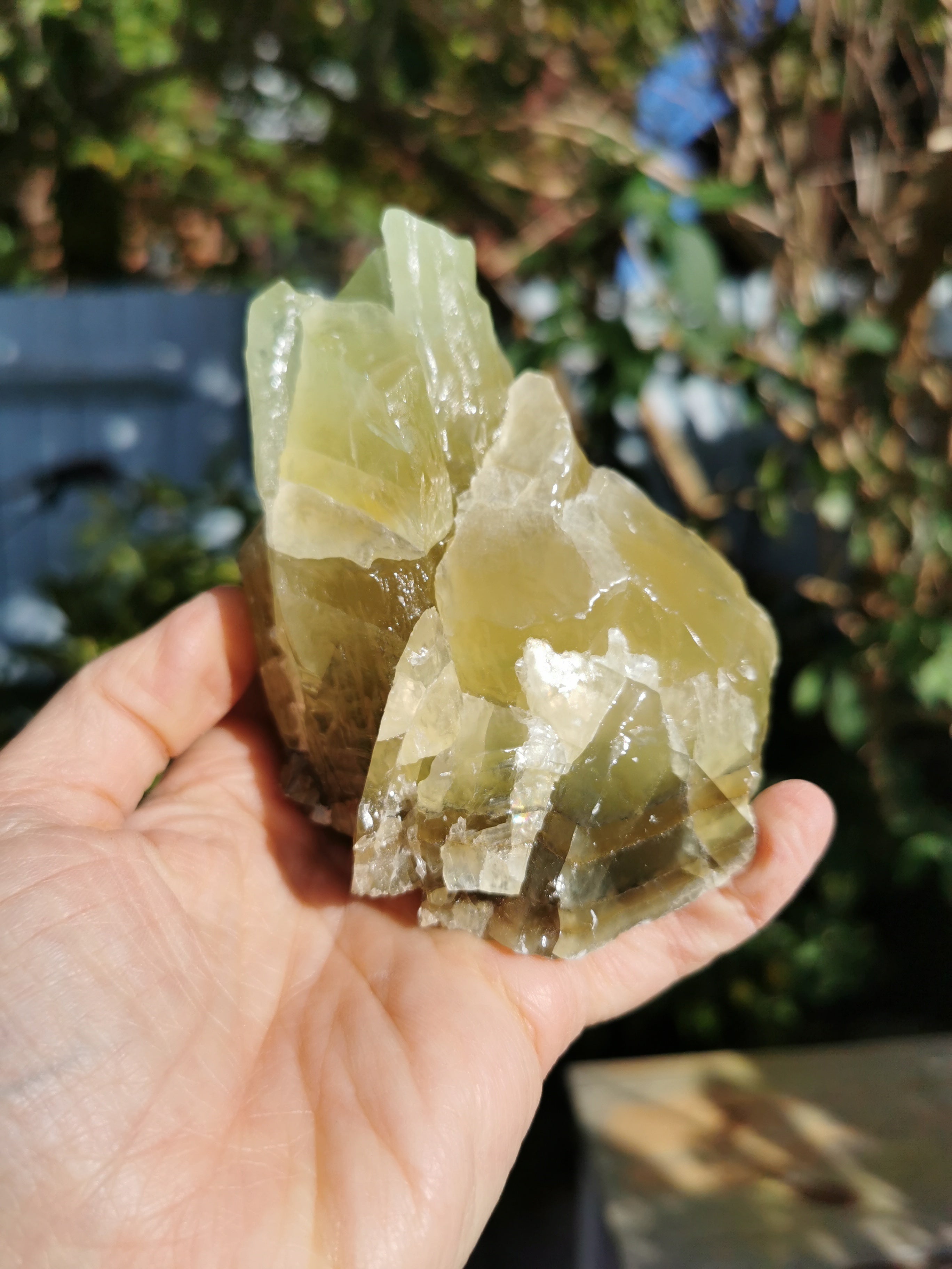 Natural Green Calcite