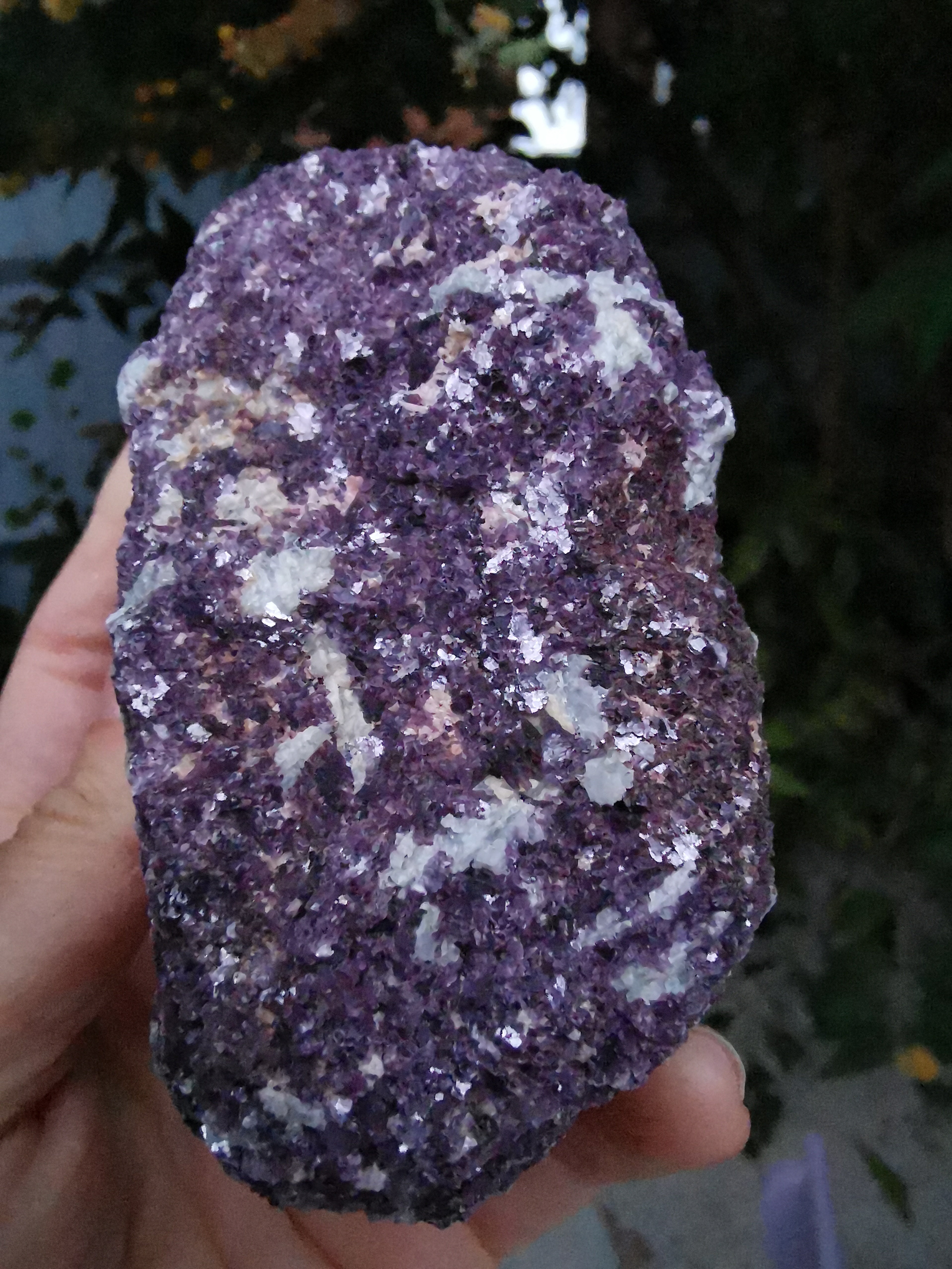 Natural Lepidolite with Mica (Muscovite)