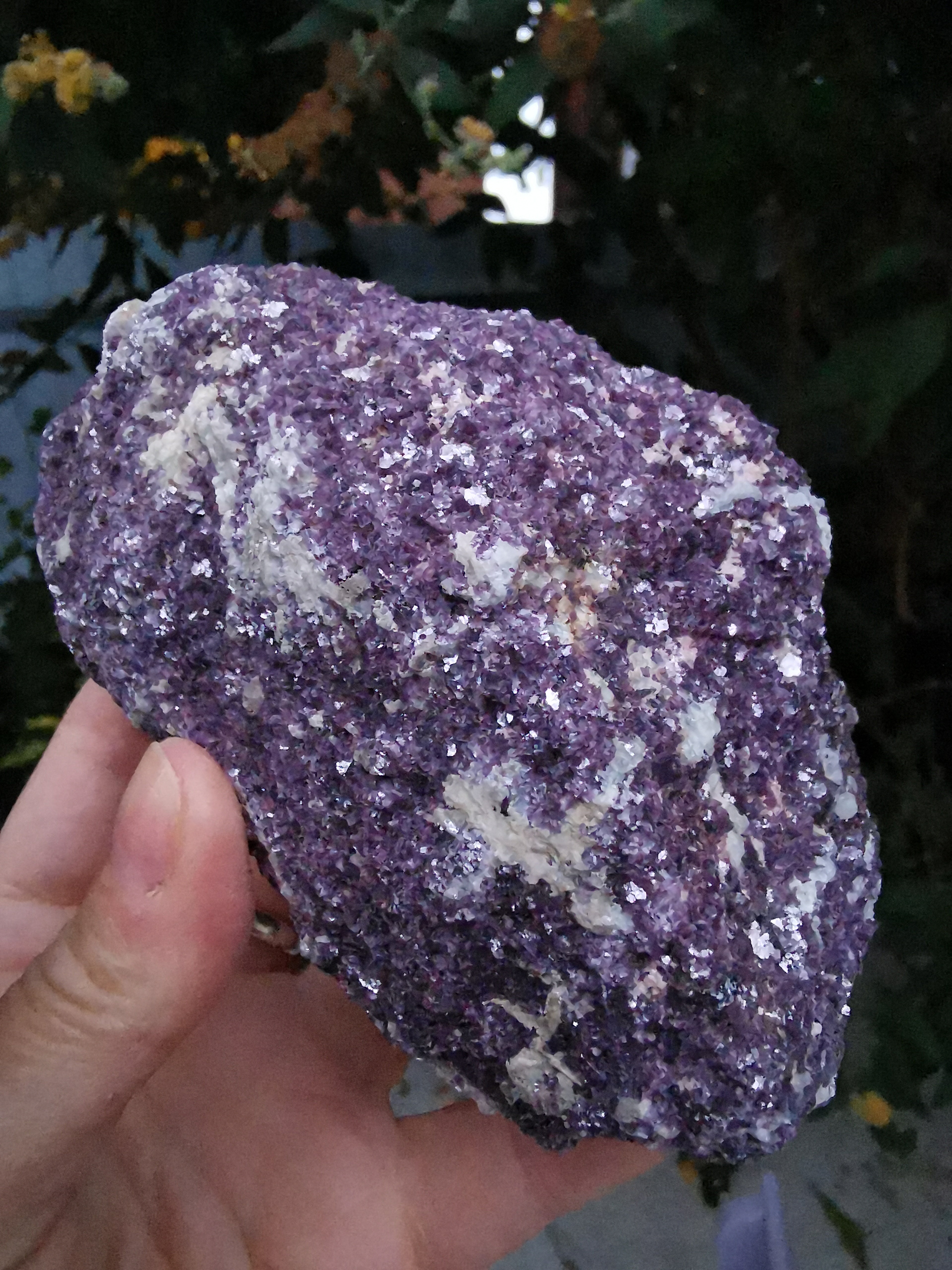Natural Lepidolite with Mica (Muscovite)