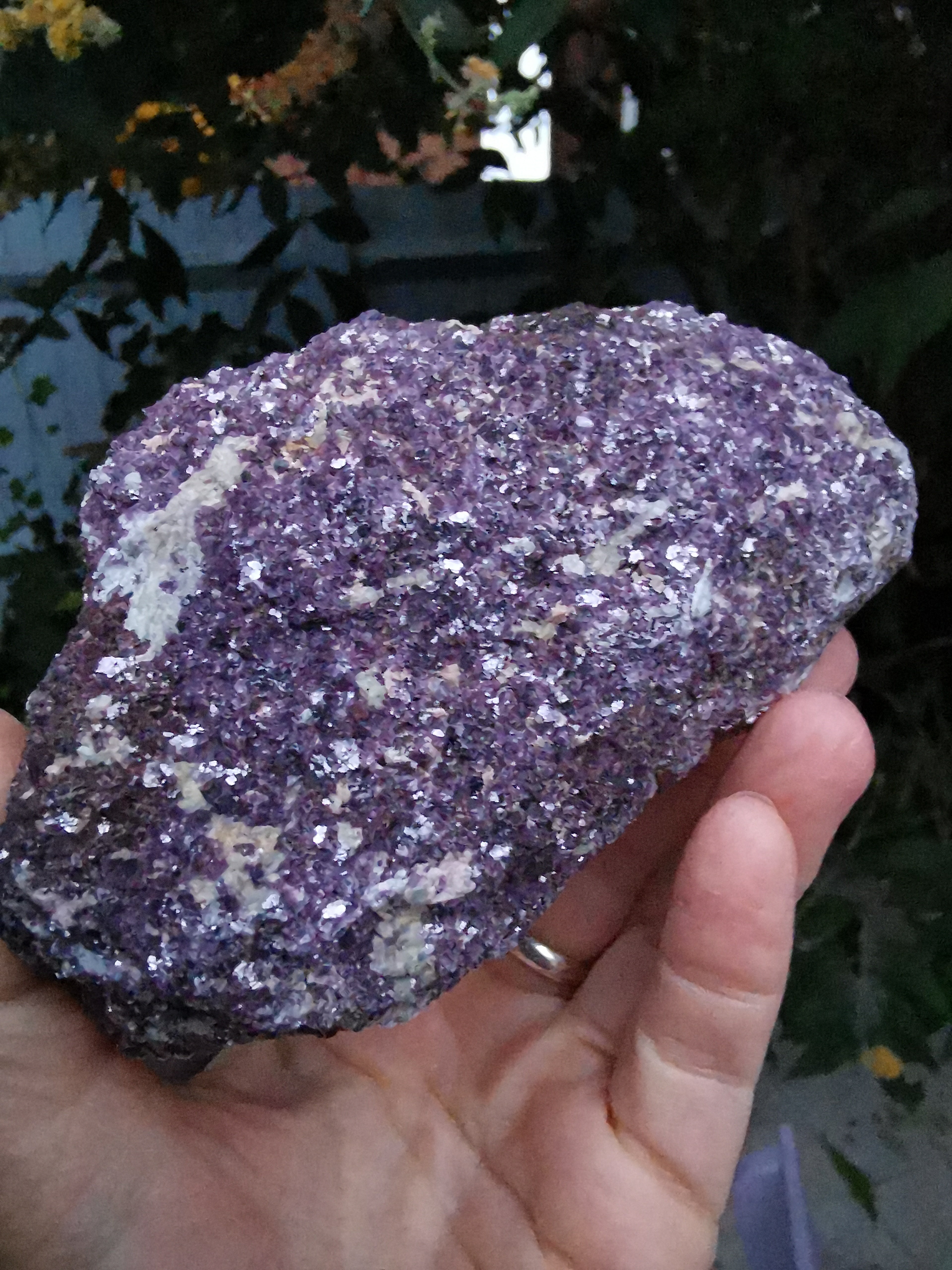 Natural Lepidolite with Mica (Muscovite)