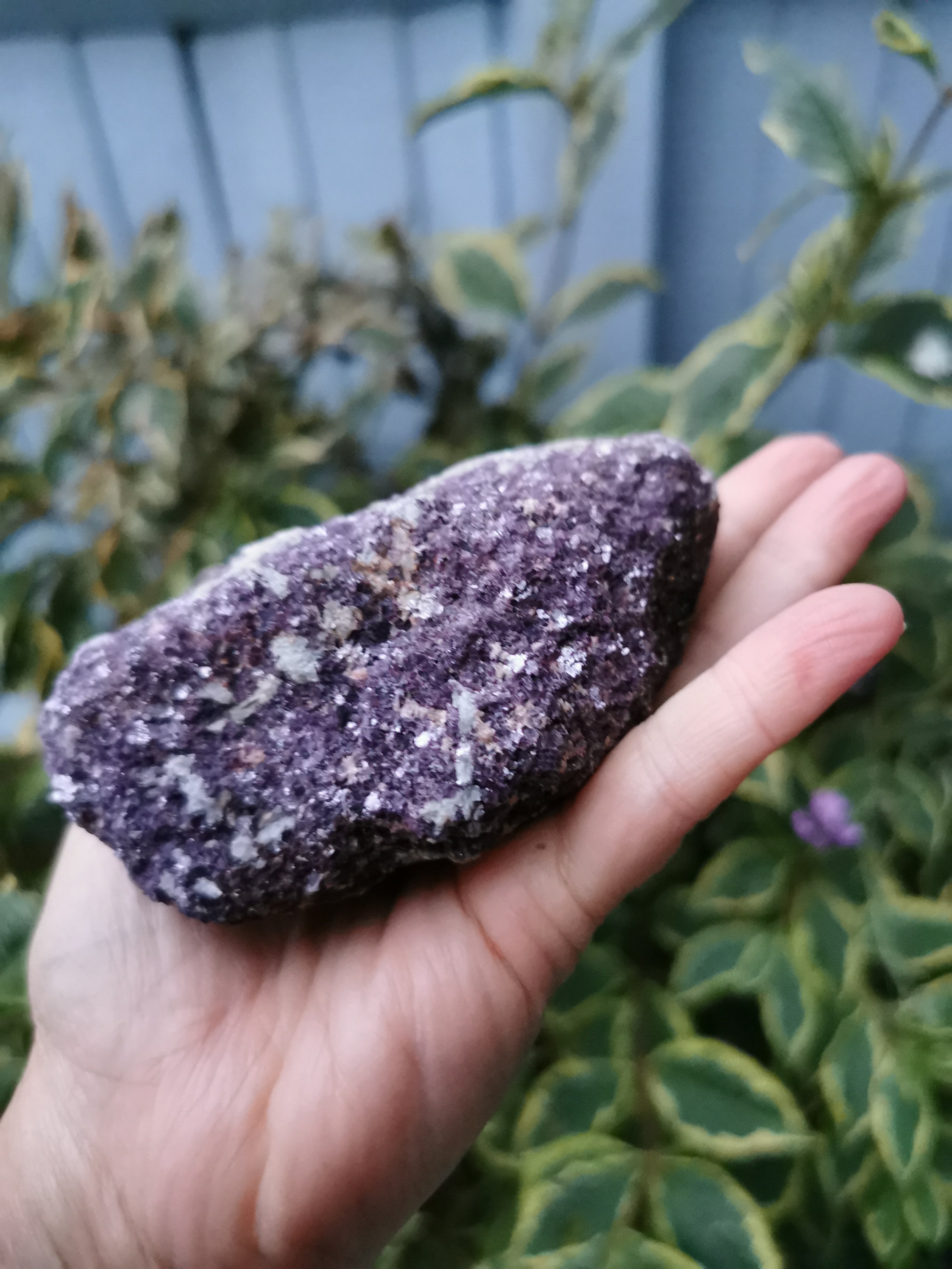 Natural Lepidolite with Mica (Muscovite)