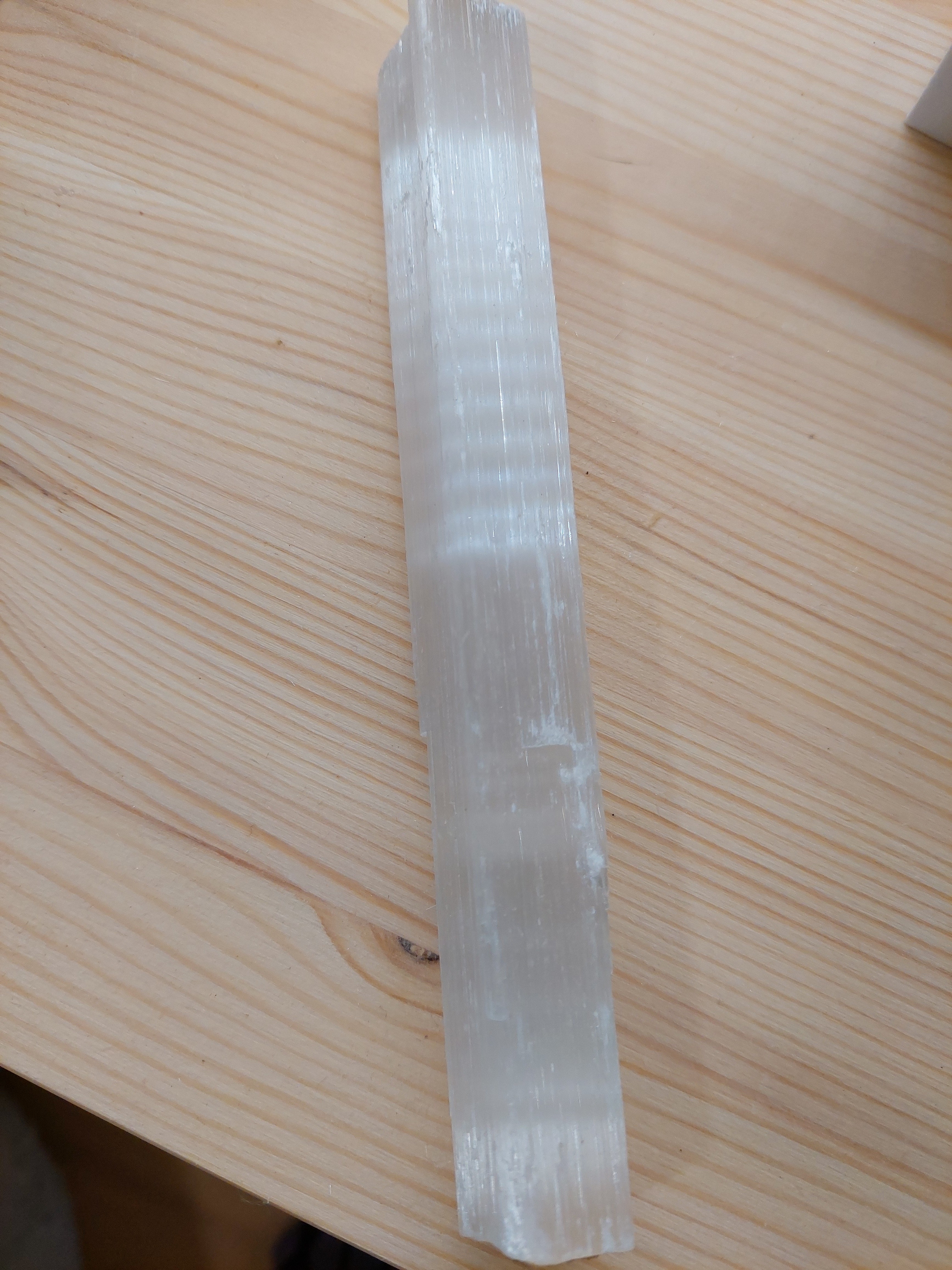 Natural Selenite Stick/Wand - 17-18cm
