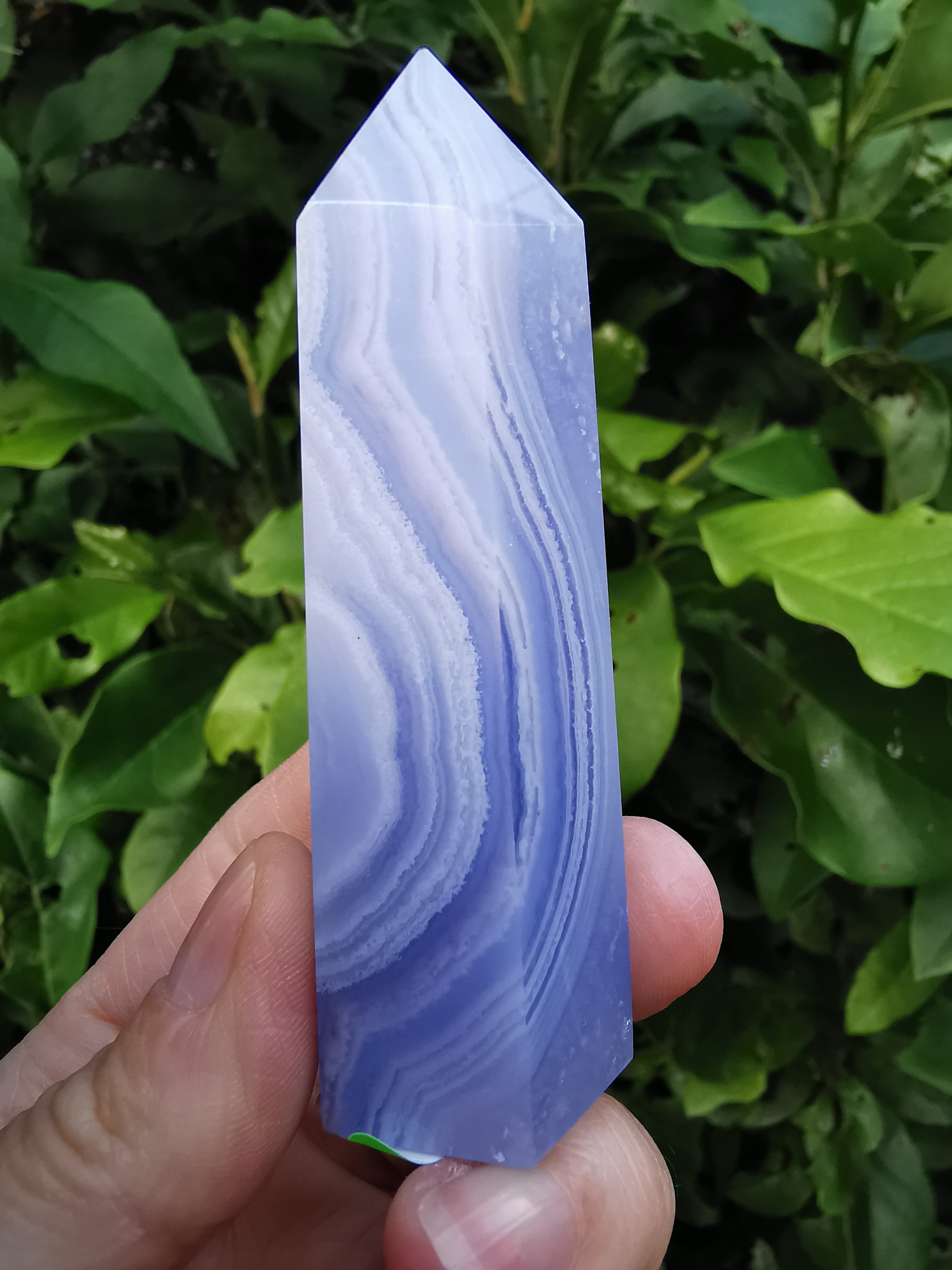 Blue Lace Agate Polished Point