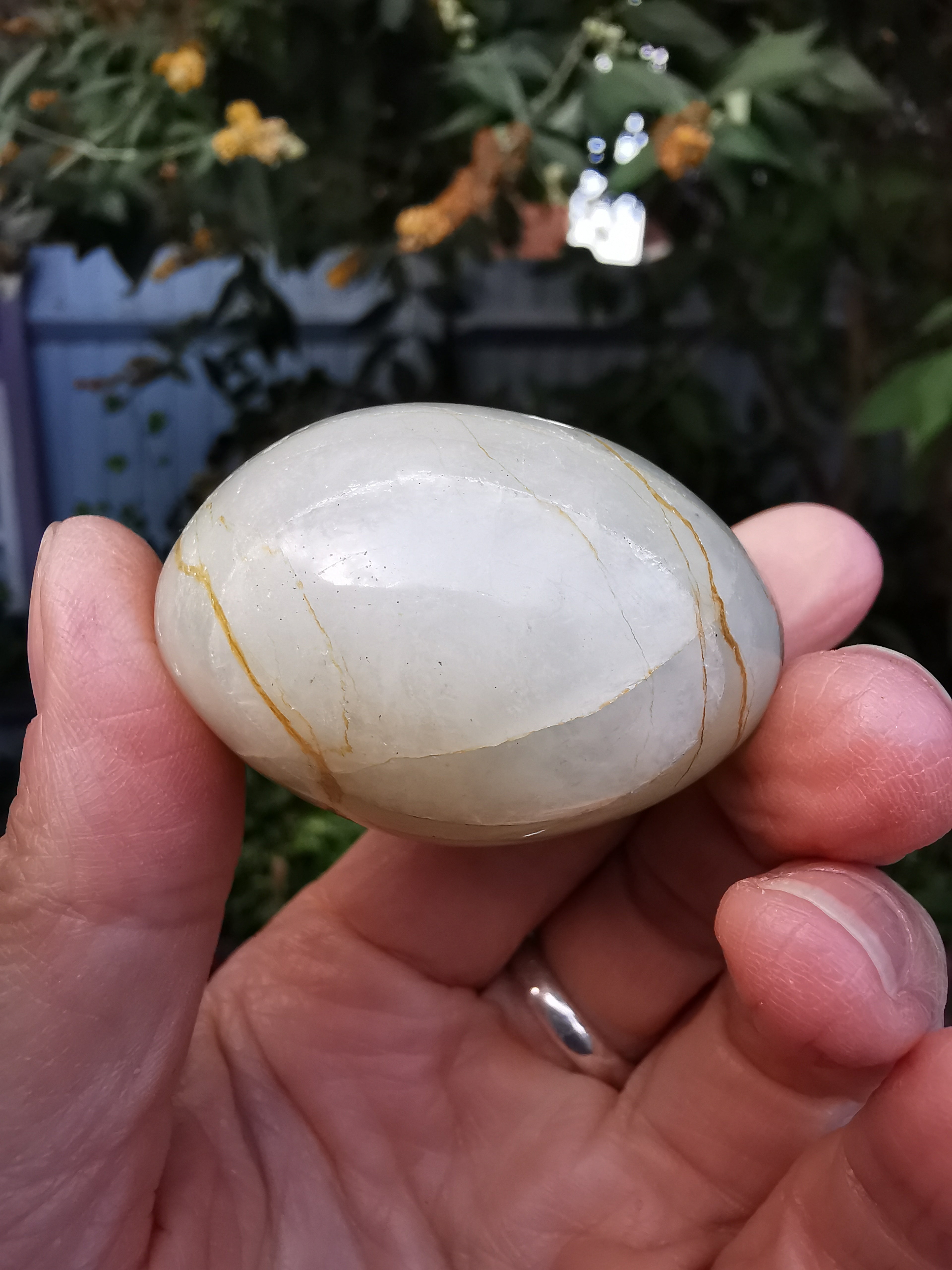 Garnierite - 'Green Moonstone' Palm Stone