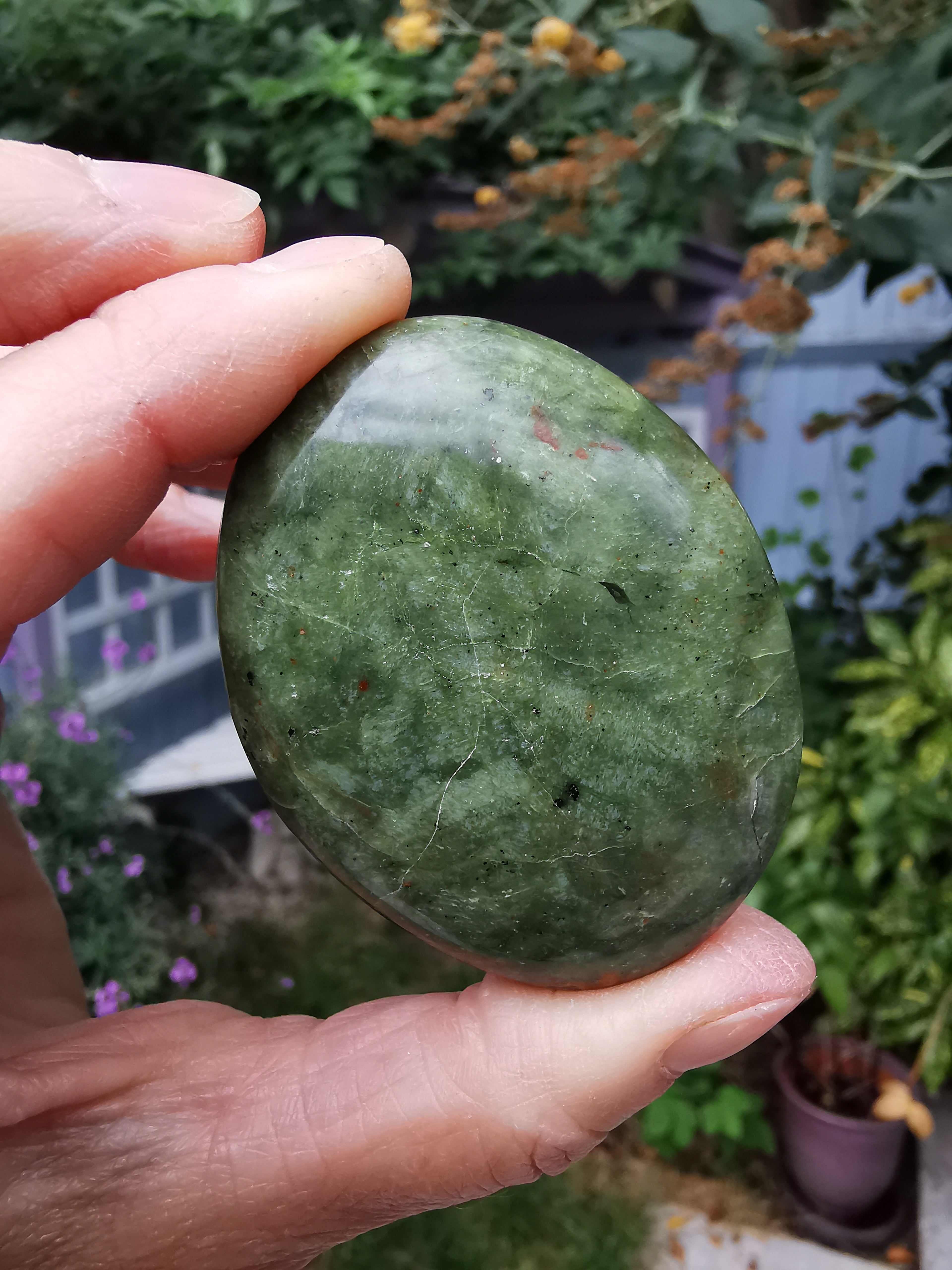 Green Opal Palm Stone