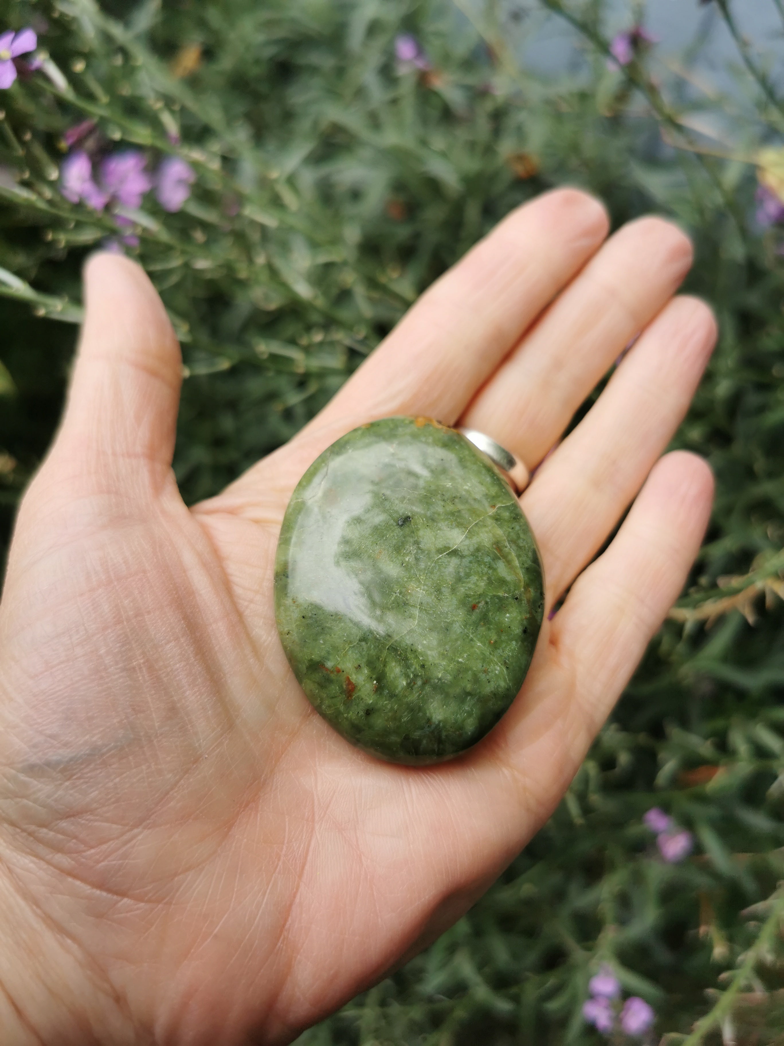 Green Opal Palm Stone