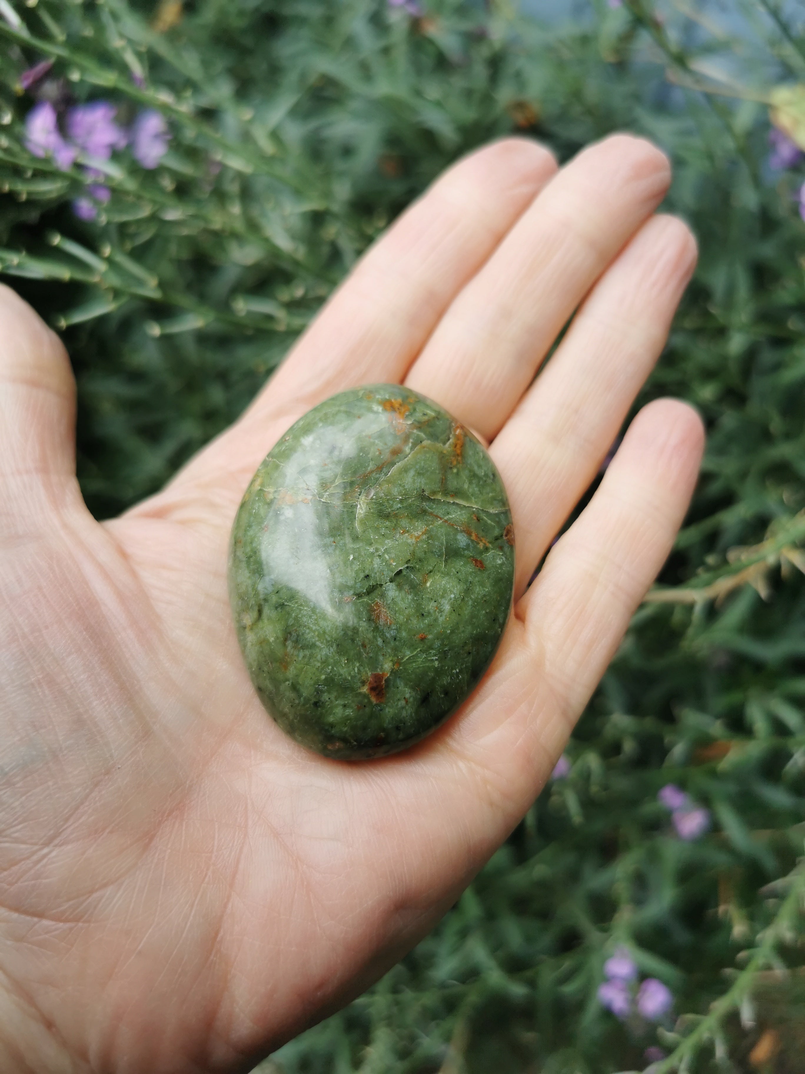 Green Opal Palm Stone