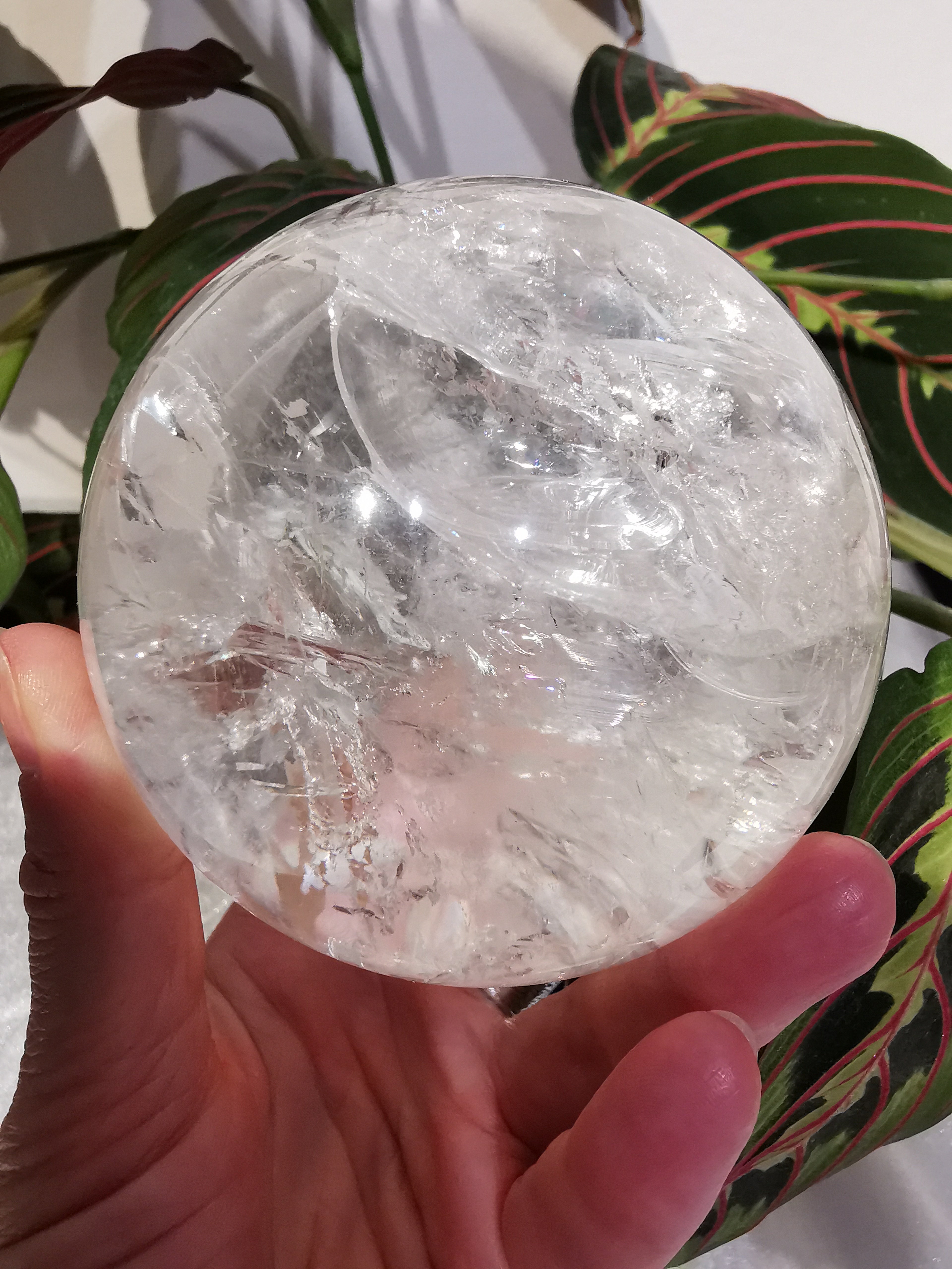 Clear Quartz Sphere - 8.2cm (diameter)