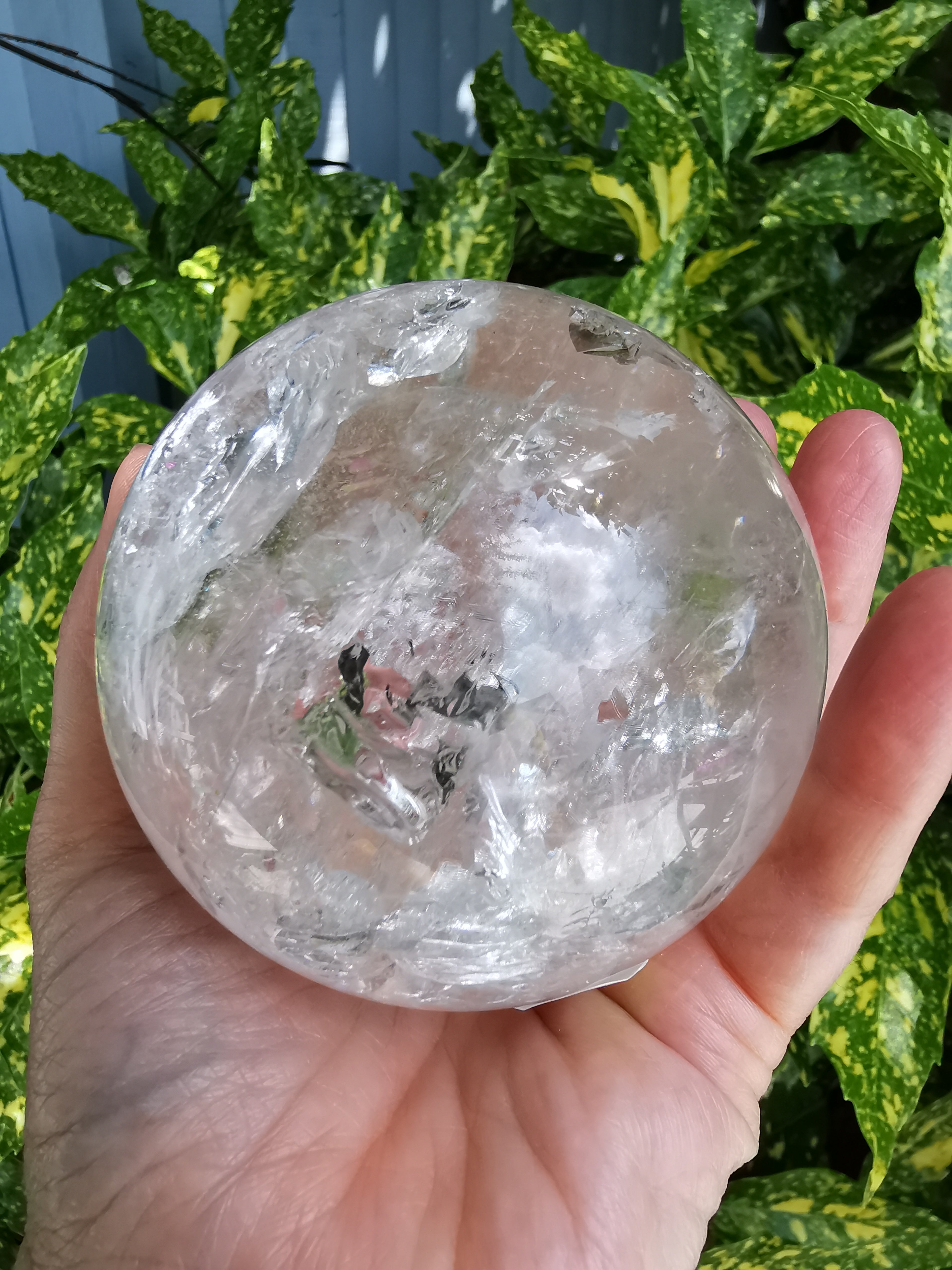 Clear Quartz Sphere - 8.2cm (diameter)