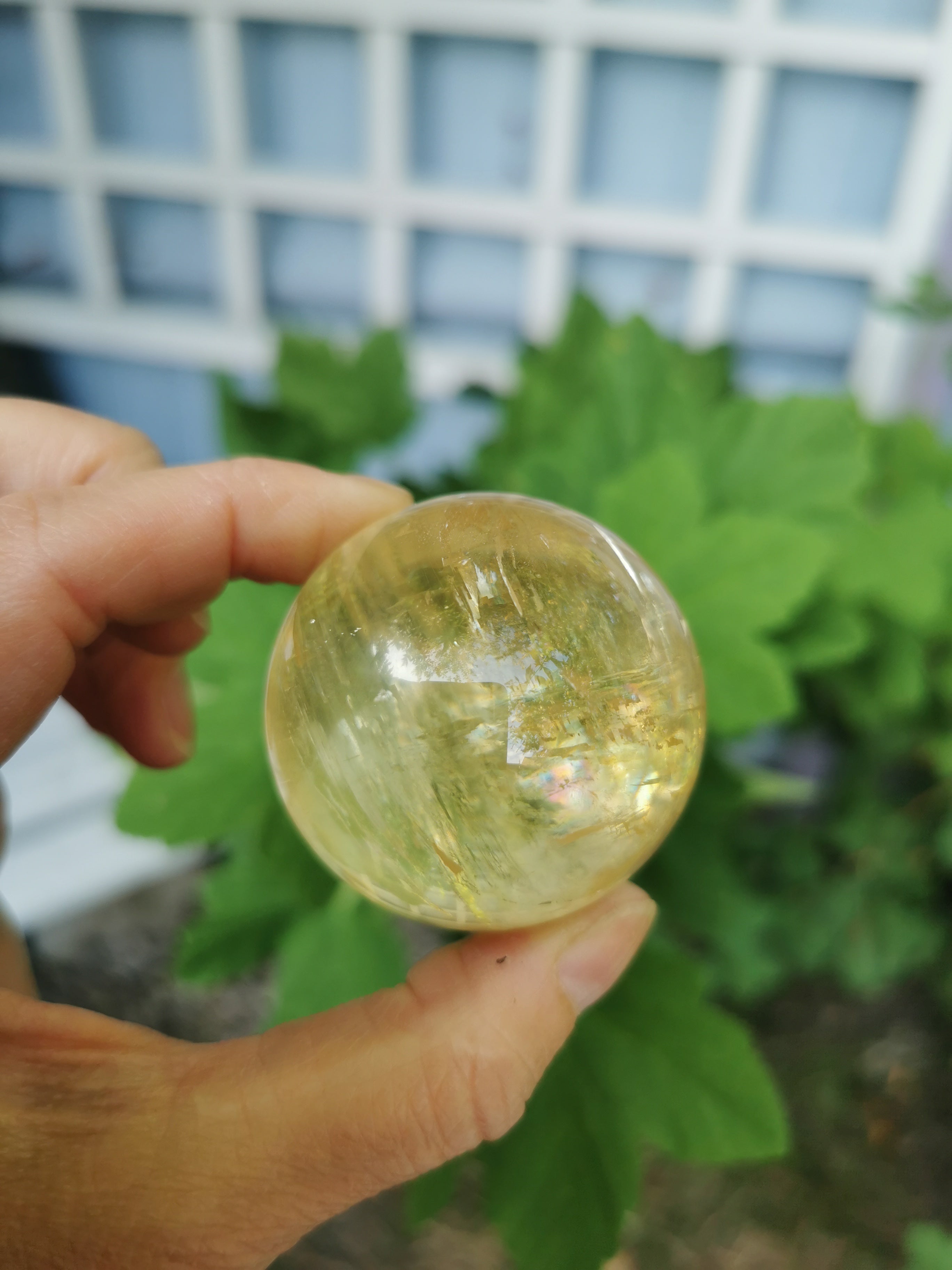 Honey Calcite Sphere - 4.5cm (diameter)