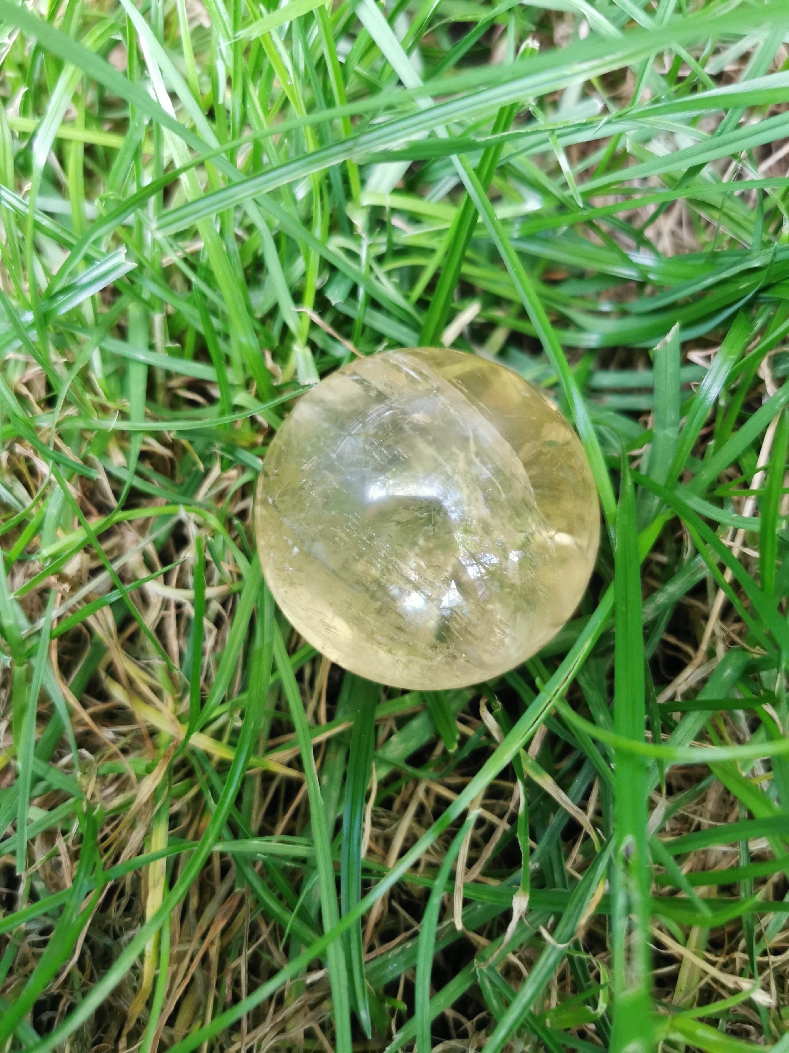 Honey Calcite Sphere - 4.5cm (diameter)
