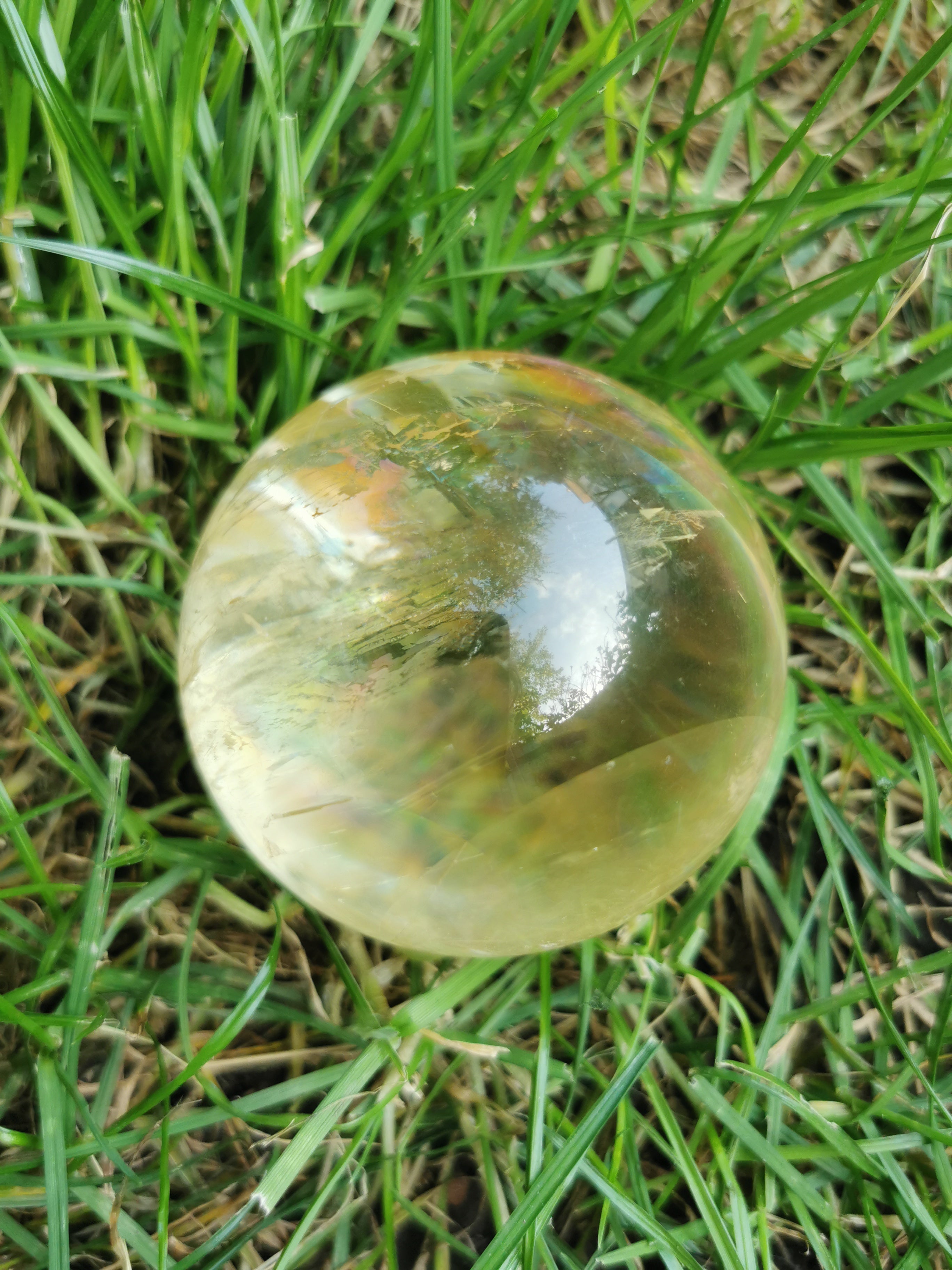 Honey Calcite Sphere - 7cm