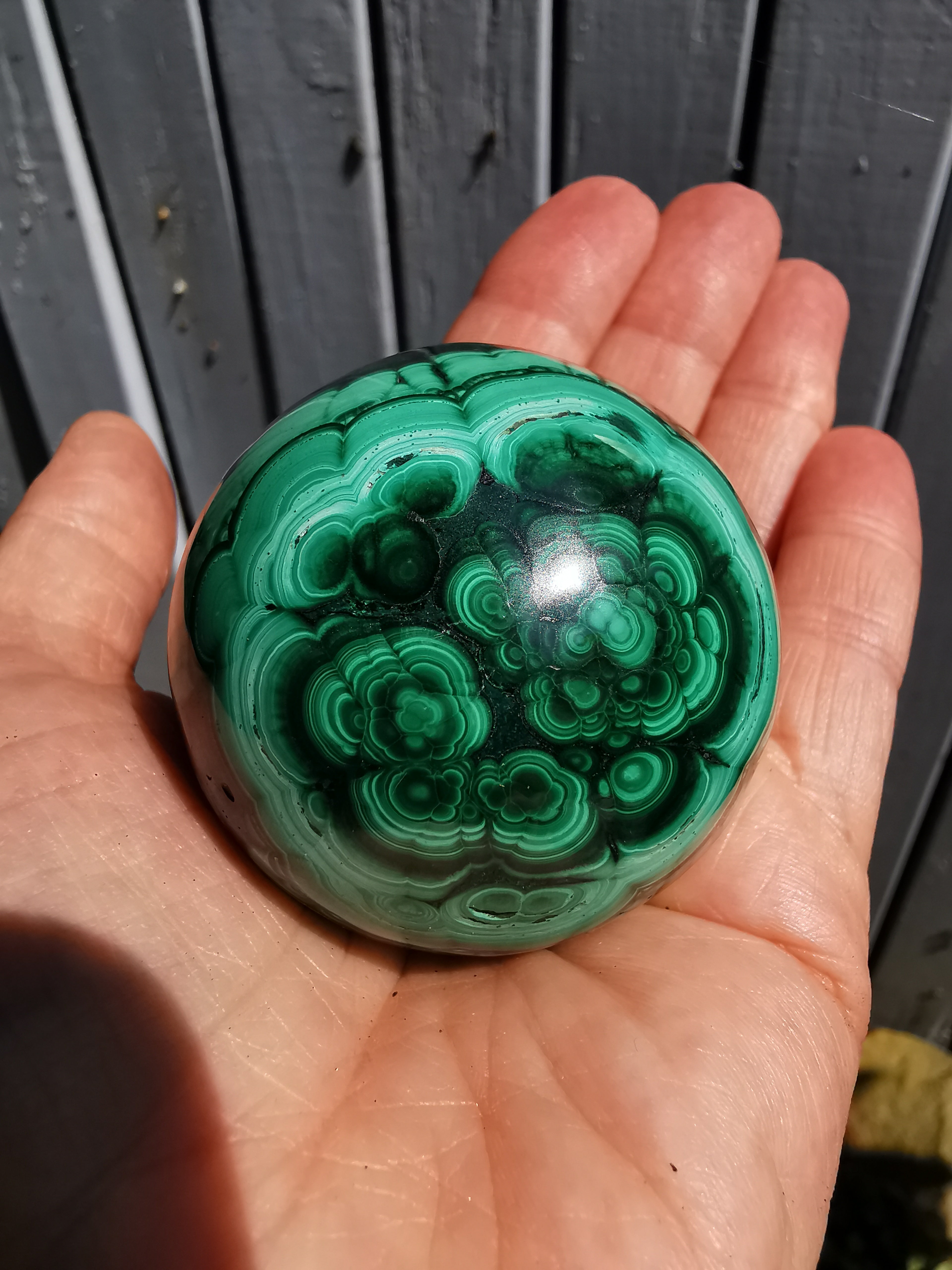 Malchite Sphere - 5cm (diameter)