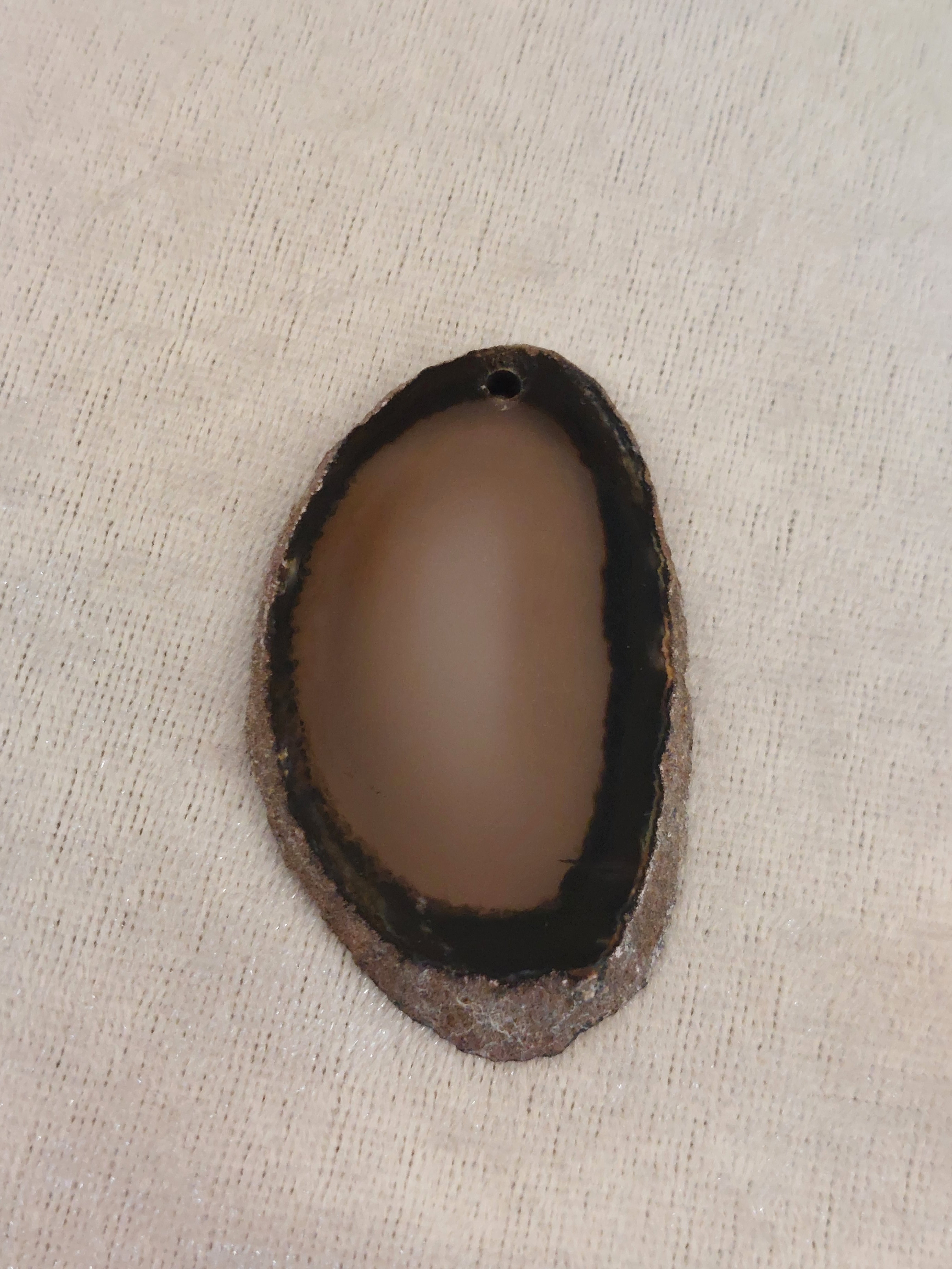 Agate Slice - Drilled
